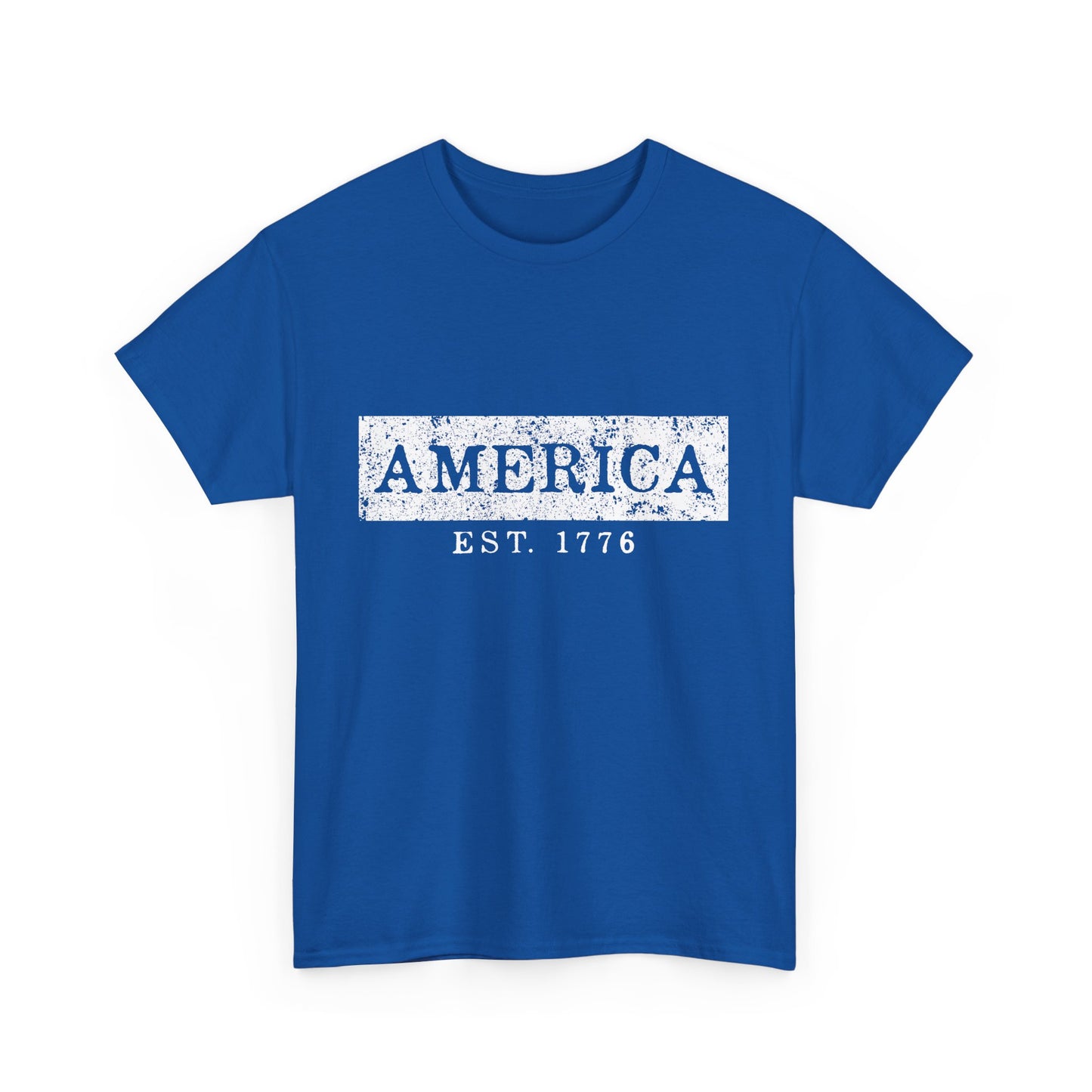 Patriotic Unisex Tee - America EST 1776, Vintage Style Shirt, Independence Day Gift, Casual Wear, Gifts for Him/Her - 13736