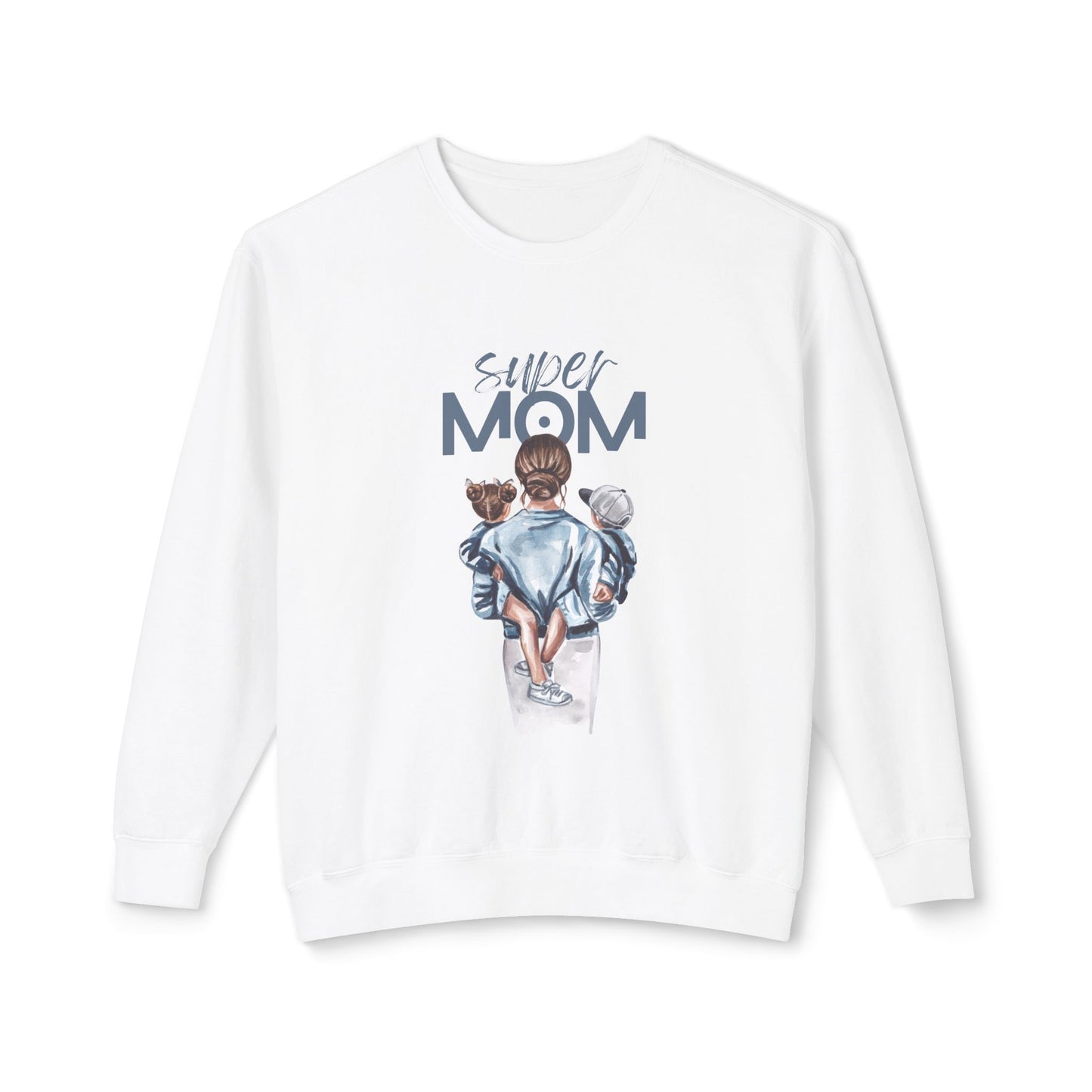 Super Mom - Unisex Lightweight Crewneck Sweatshirt - 10593