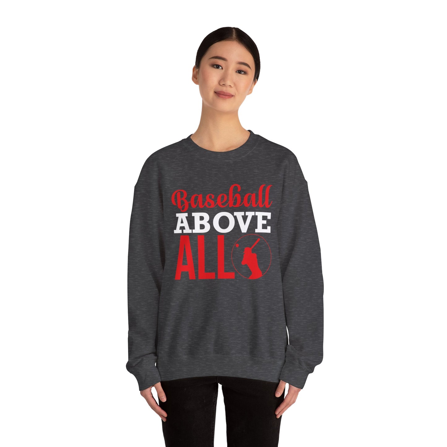 Baseball Above All - Unisex Heavy Blend™ Crewneck Sweatshirt