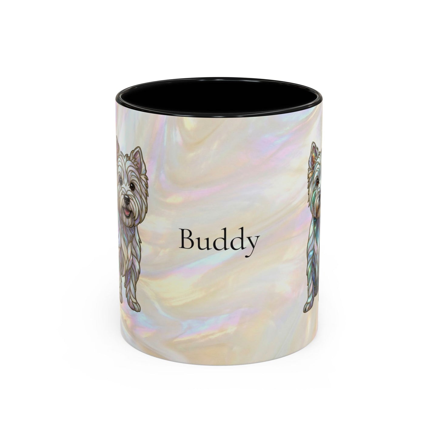 Westie Accent Coffee Mug – Stained Glass Design 11/15oz - 14650