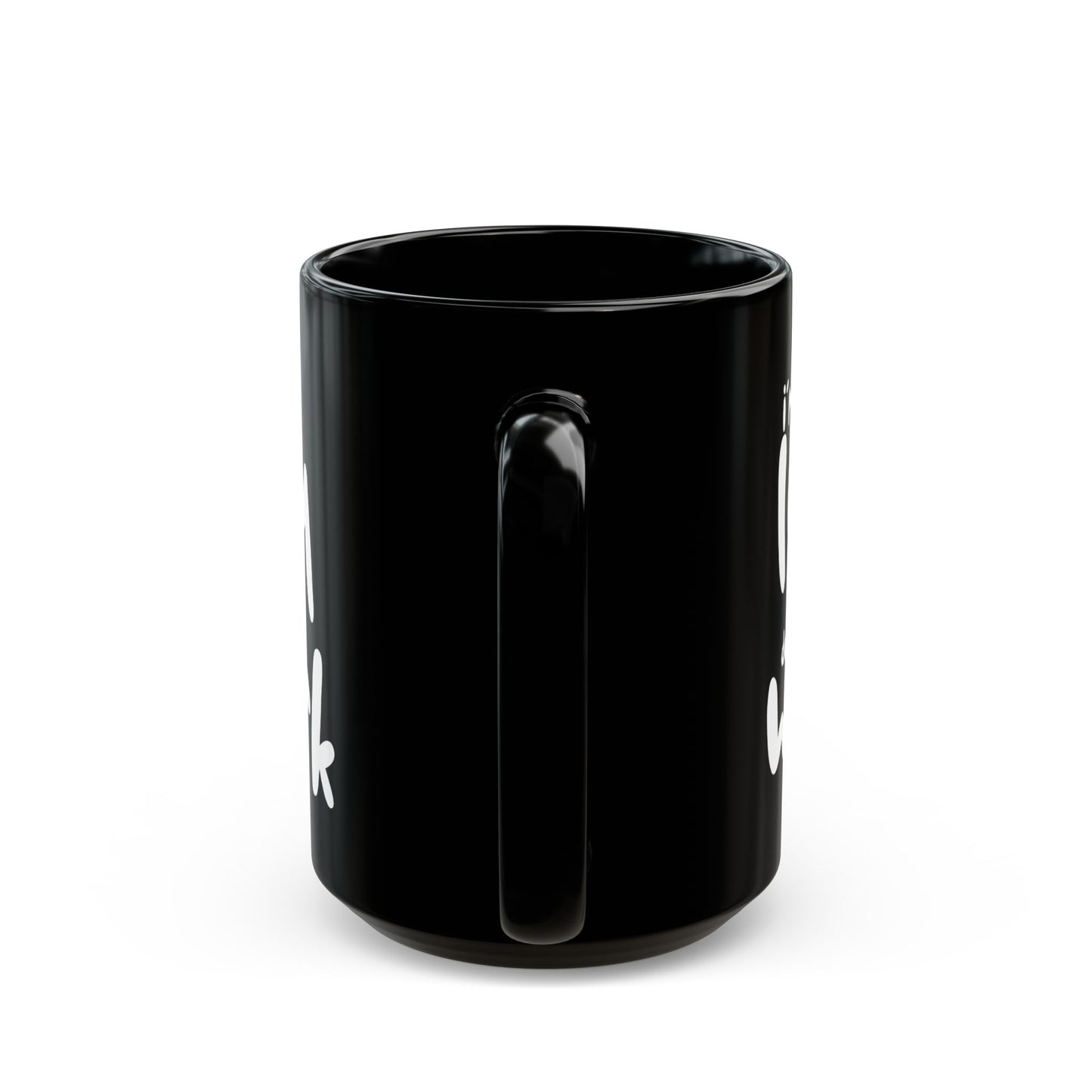 I'm Not Lazy, I Don't Like Work, Black Mug - Funny Coffee Cup for Home & Office, Gift for Students & Professionals, Humorous Drinkware - 14072