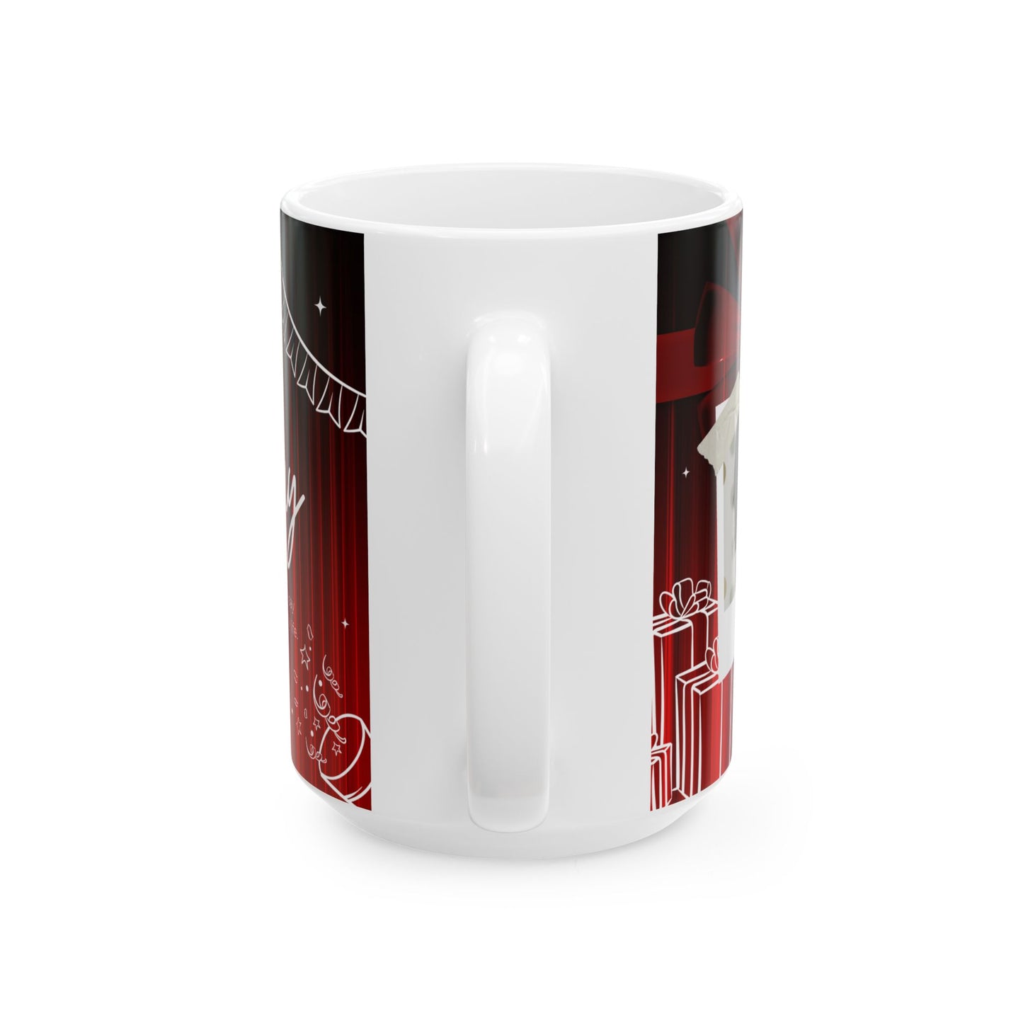 Happy Birthday Ceramic Mug with Custom Photo Frame, Personalized Gift Cup, Birthday Celebration Drinkware - 13994