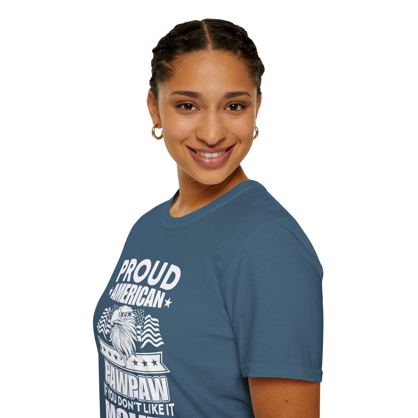 Proud American Pawpaw T-Shirt, Unisex Tee for Grandfather, Father's Day Gift, Casual Wear, Patriotic Shirt, Comfortable Tee - 13787