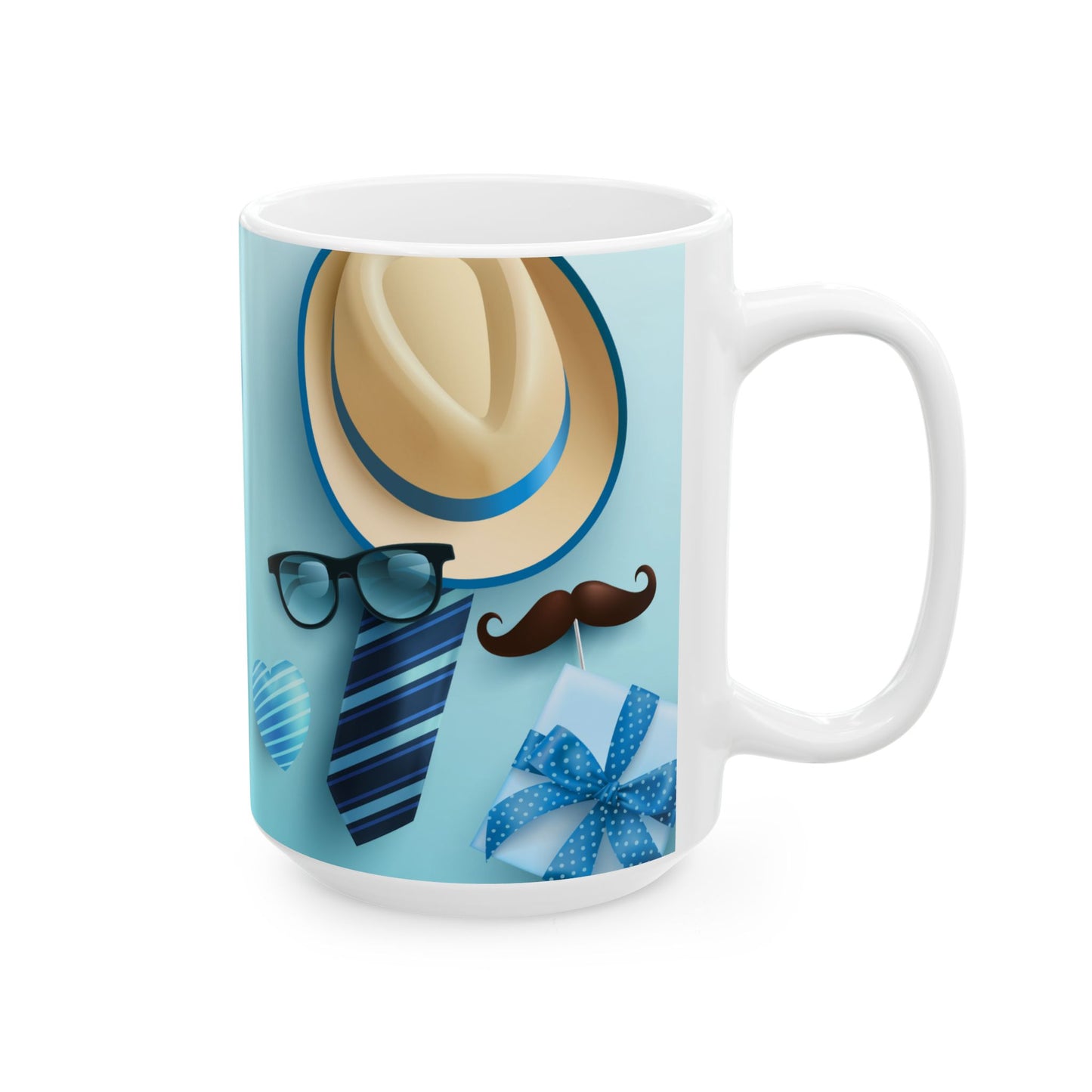 Happy Father's Day Ceramic Mug – Unique Gift for Dads, Coffee Lover's Mug, Fun Drinkware, Personalized Father's Day Present - 14020