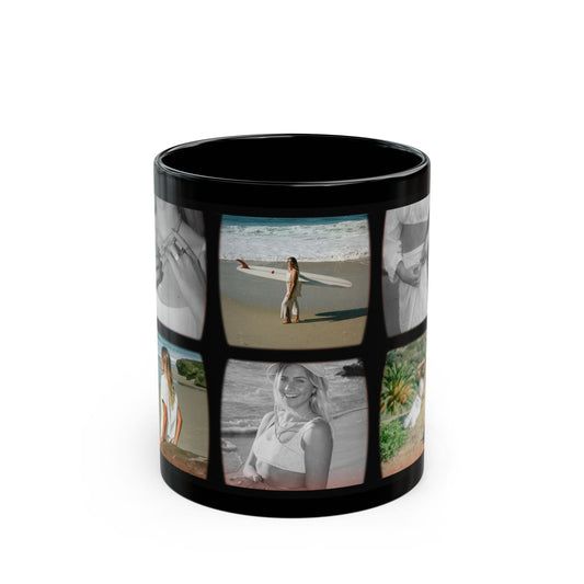 Girlfriend's Photos, Customizable - Black Mug (11oz, 15oz) - 10881