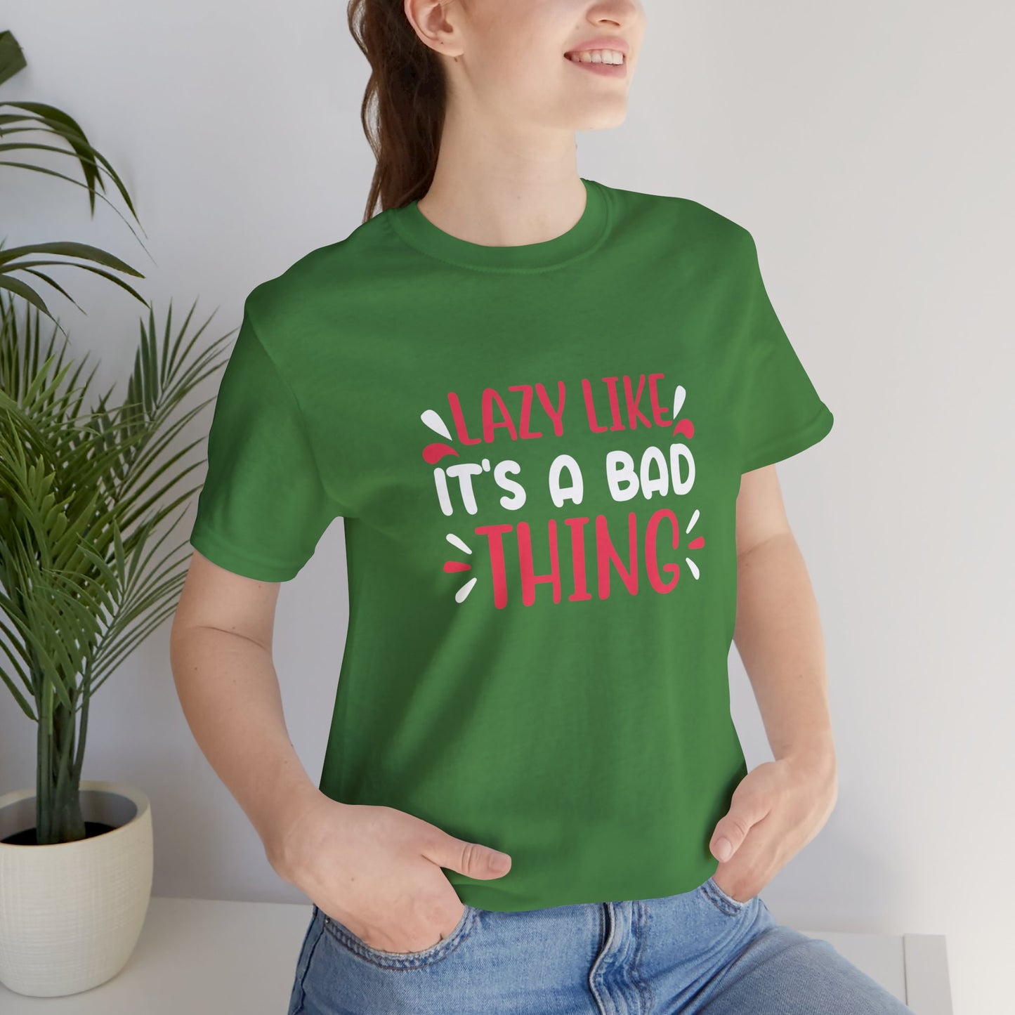 Yoga: Lazy Like, It's A Bad Thing - Unisex Jersey Short Sleeve Tee