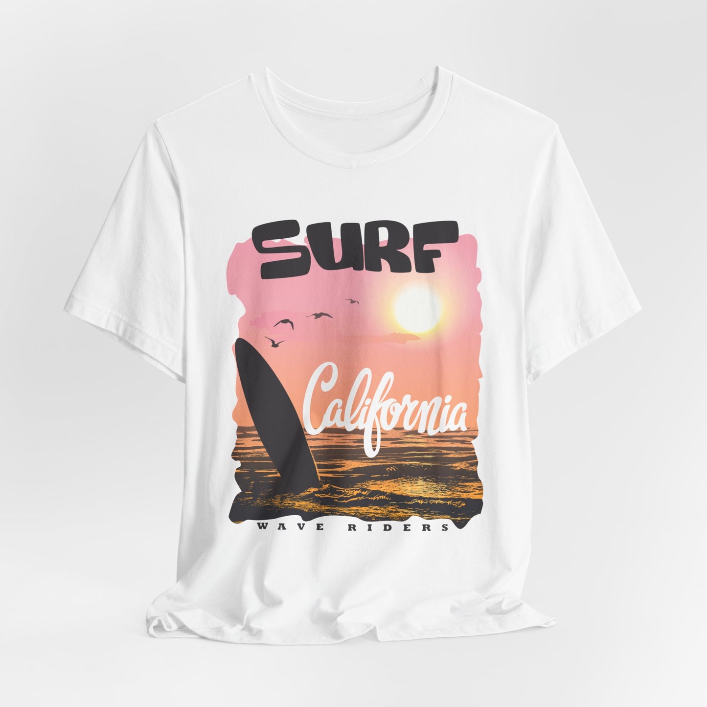 Surf California, Wave Riders - Unisex Jersey Short Sleeve Tee - 13184