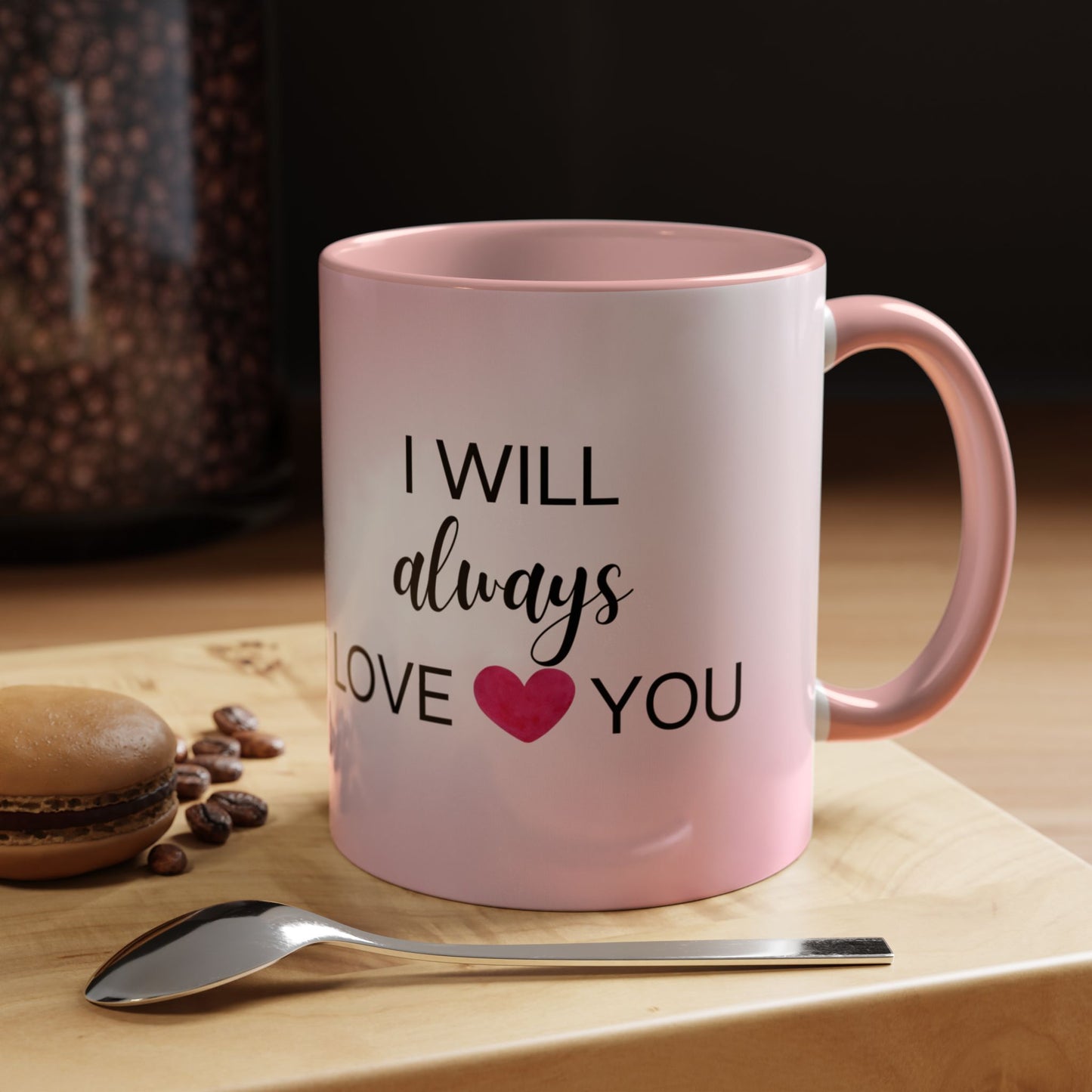 Male and Female Penguins, I will Always Love You - Accent Coffee Mug (11, 15oz) - 11018
