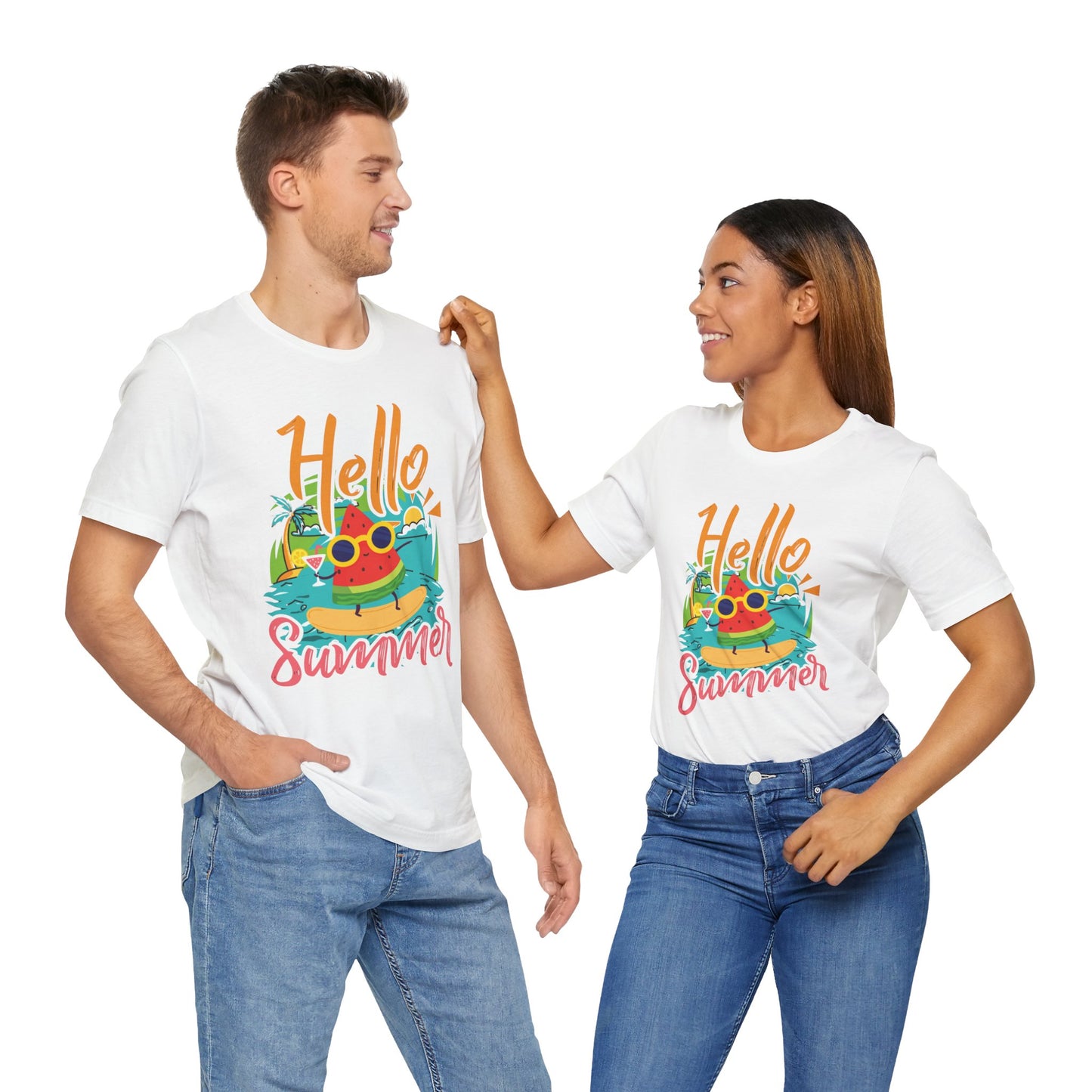 Hello Summer - Unisex Jersey Short Sleeve Tee - 13089