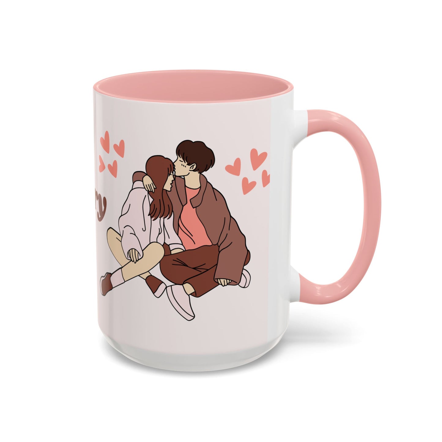 Happy Anniversary,  Details Customizable - Accent Coffee Mug (11, 15oz) - 11137