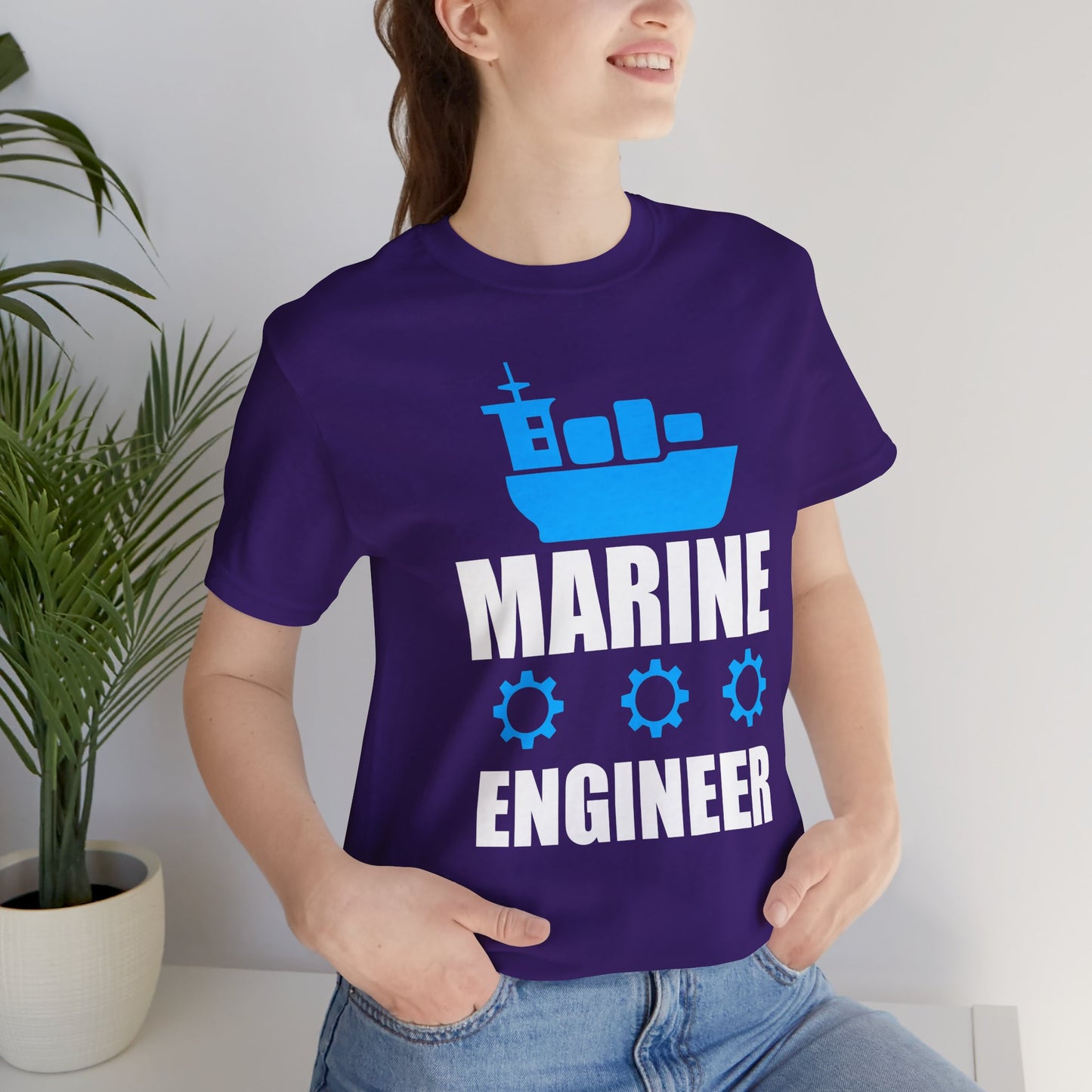 Marine Engineer - Unisex Jersey Short Sleeve Tee - 13667