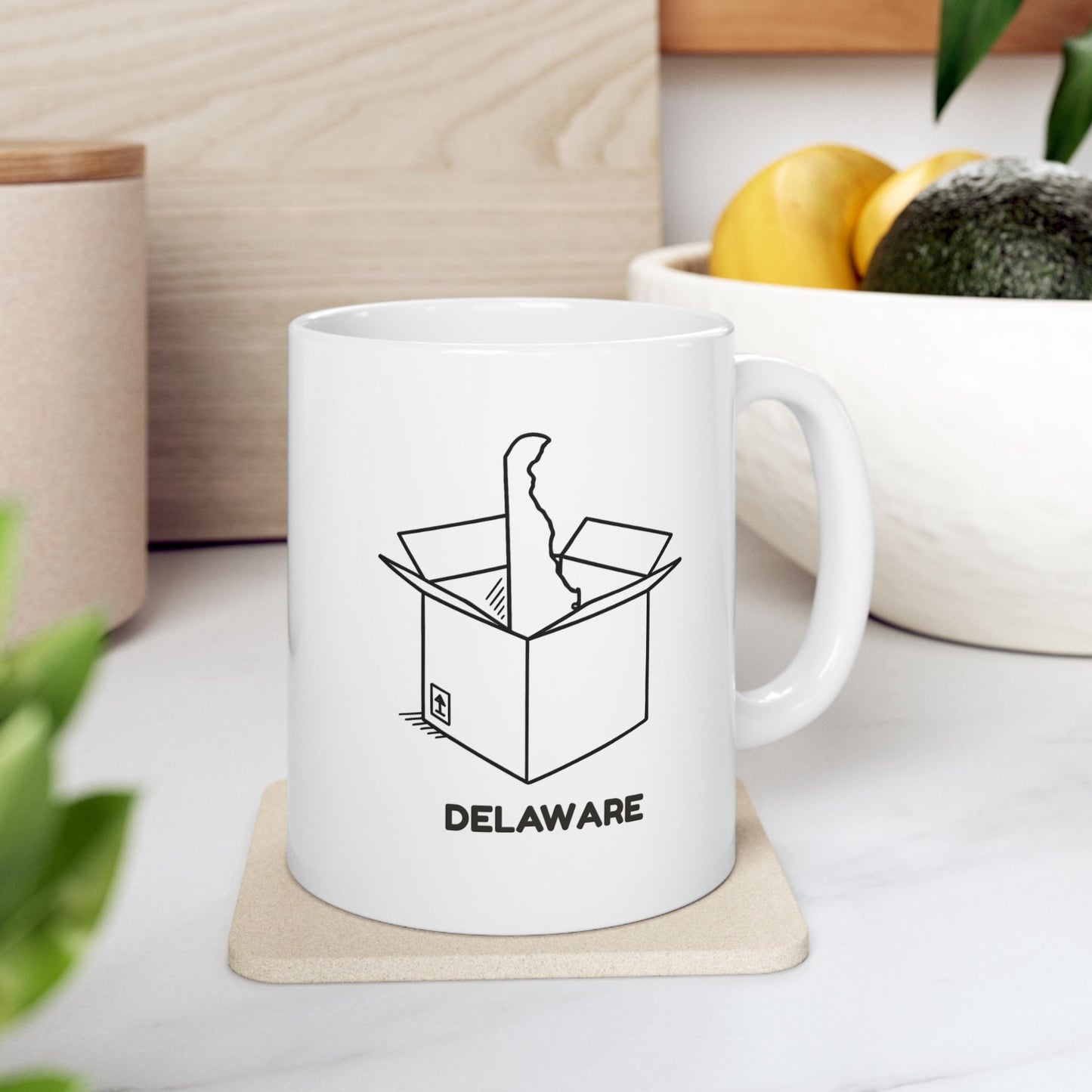 "Delaware: Where the best things come in small packages… like our state." Ceramic Mug, 11/15oz - 14113