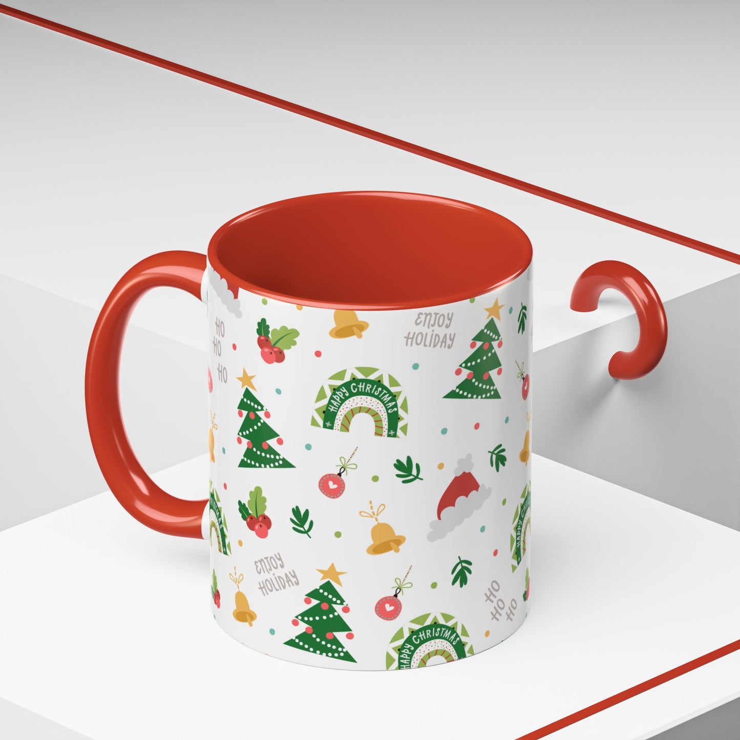 Hohoho, Merry Christmas - Accent Coffee Mug (11, 15oz) - 11242