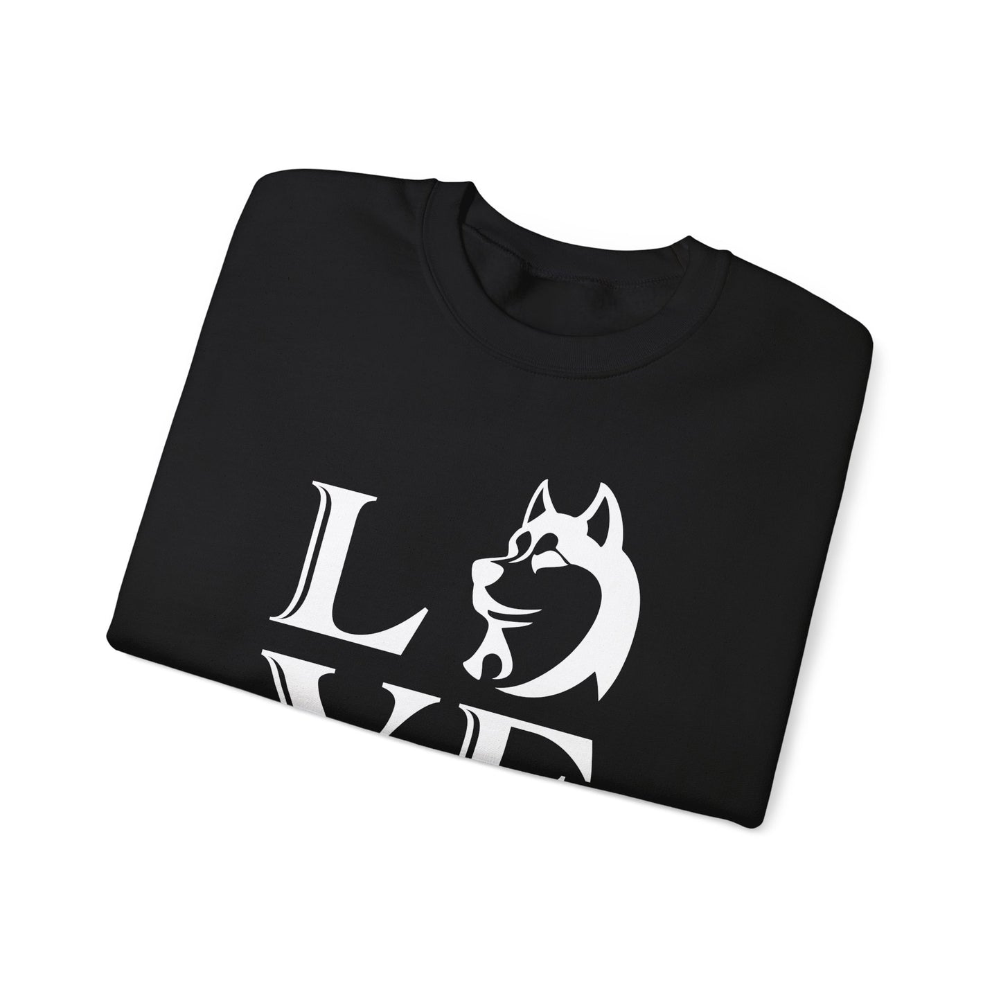 A dog's Love is Pure, Loyal, and Forever  - Unisex Heavy Blend™ Crewneck Sweatshirt