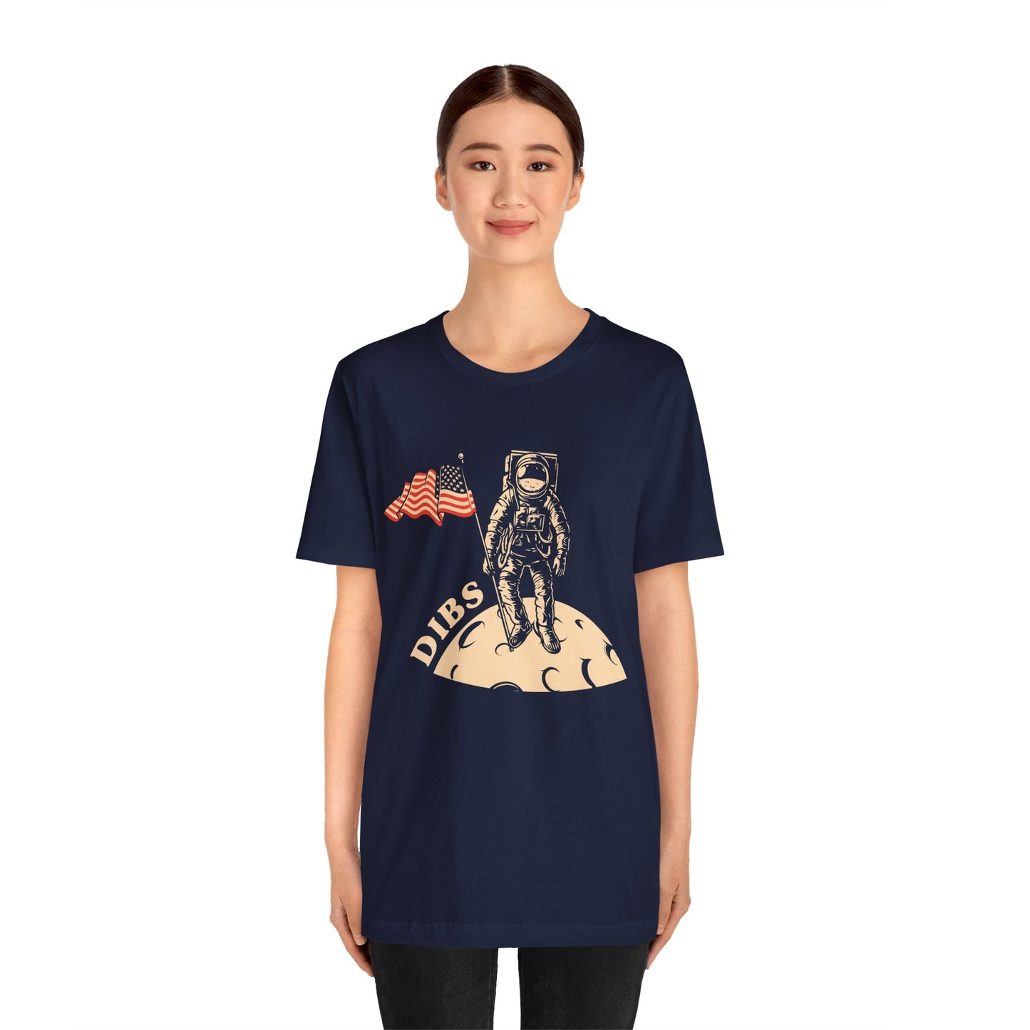 US, July 4th,  Astronaut Adventure Tee - DIBS on the Moon, Space Lover Shirt,  Unisex Astronaut Tee - 13737