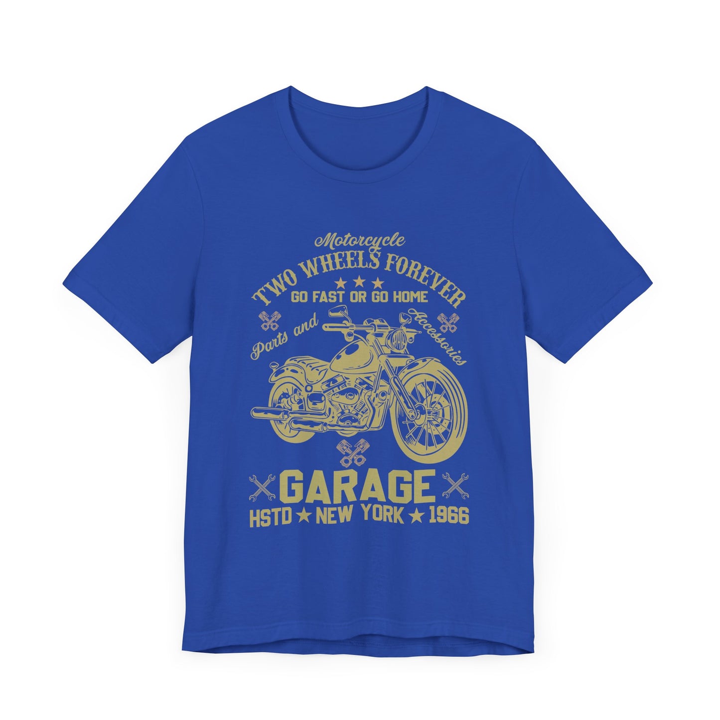 Motorcycle, Two Wheels Forever - Unisex Jersey Short Sleeve Tee - 13379