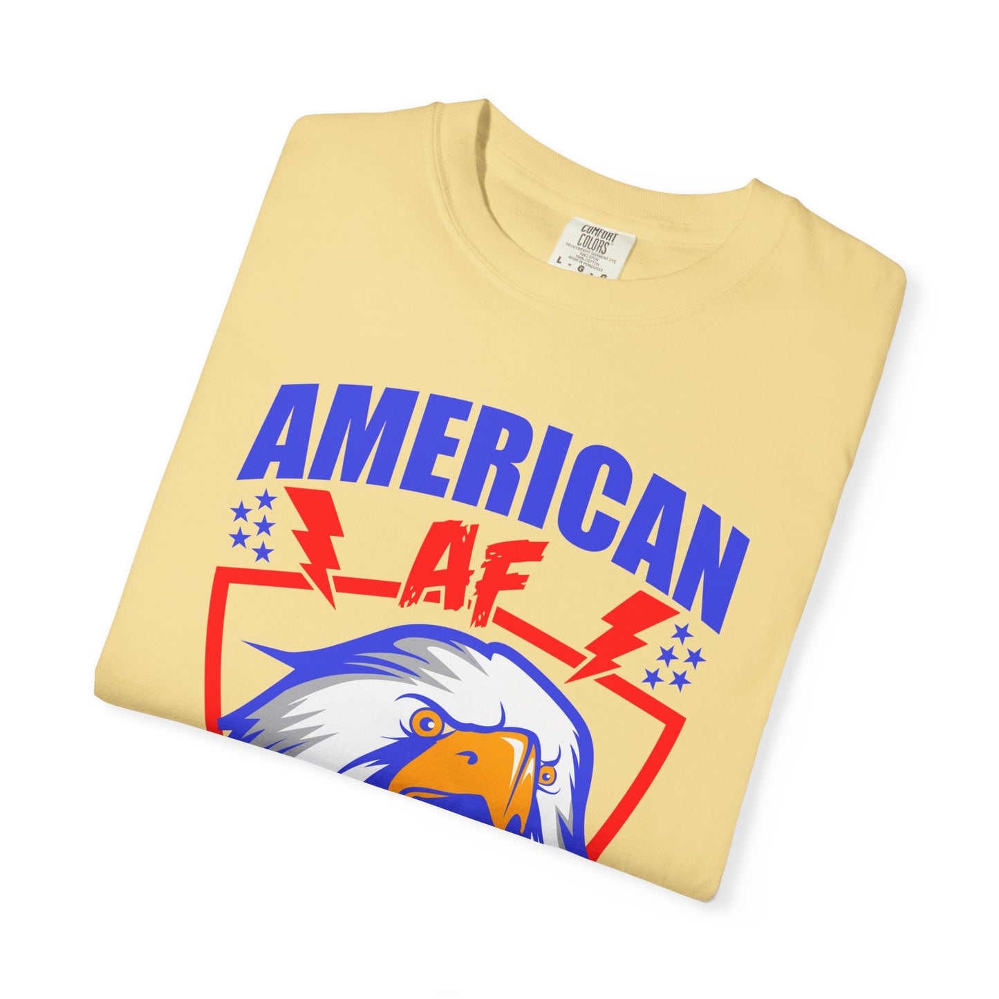 Patriotic Eagle T-Shirt, American AF Graphic Tee, Unisex Tee, 4th of July Shirt, Casual Wear, Gift for Patriots, Summer Style - 13731