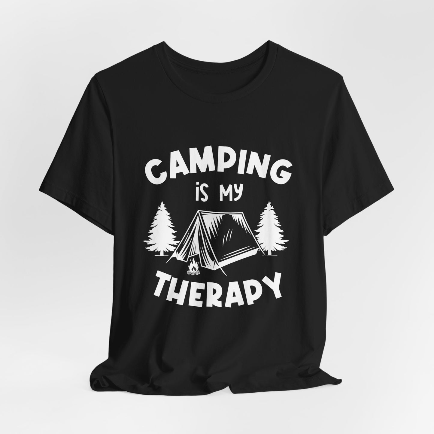 Camping Is My Therapy - Unisex Jersey Short Sleeve Tee