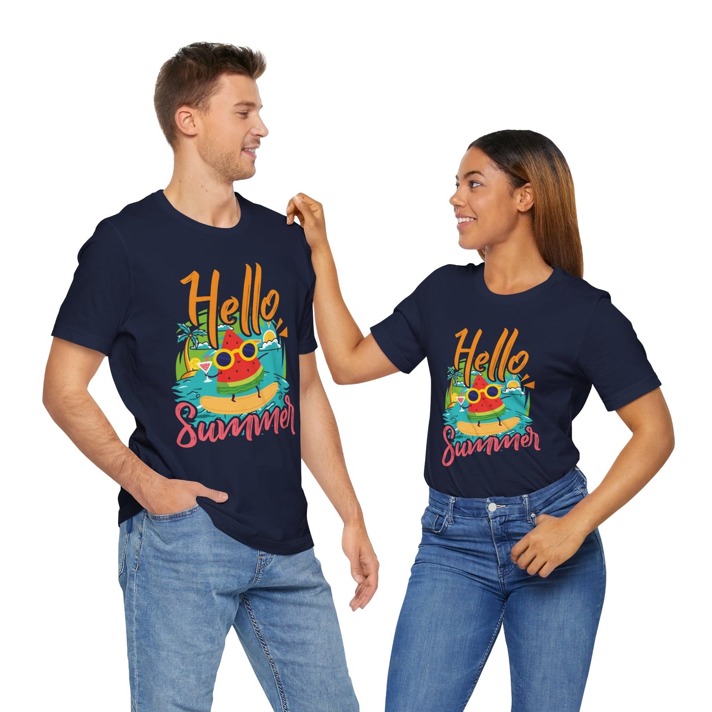 Hello Summer - Unisex Jersey Short Sleeve Tee - 13089