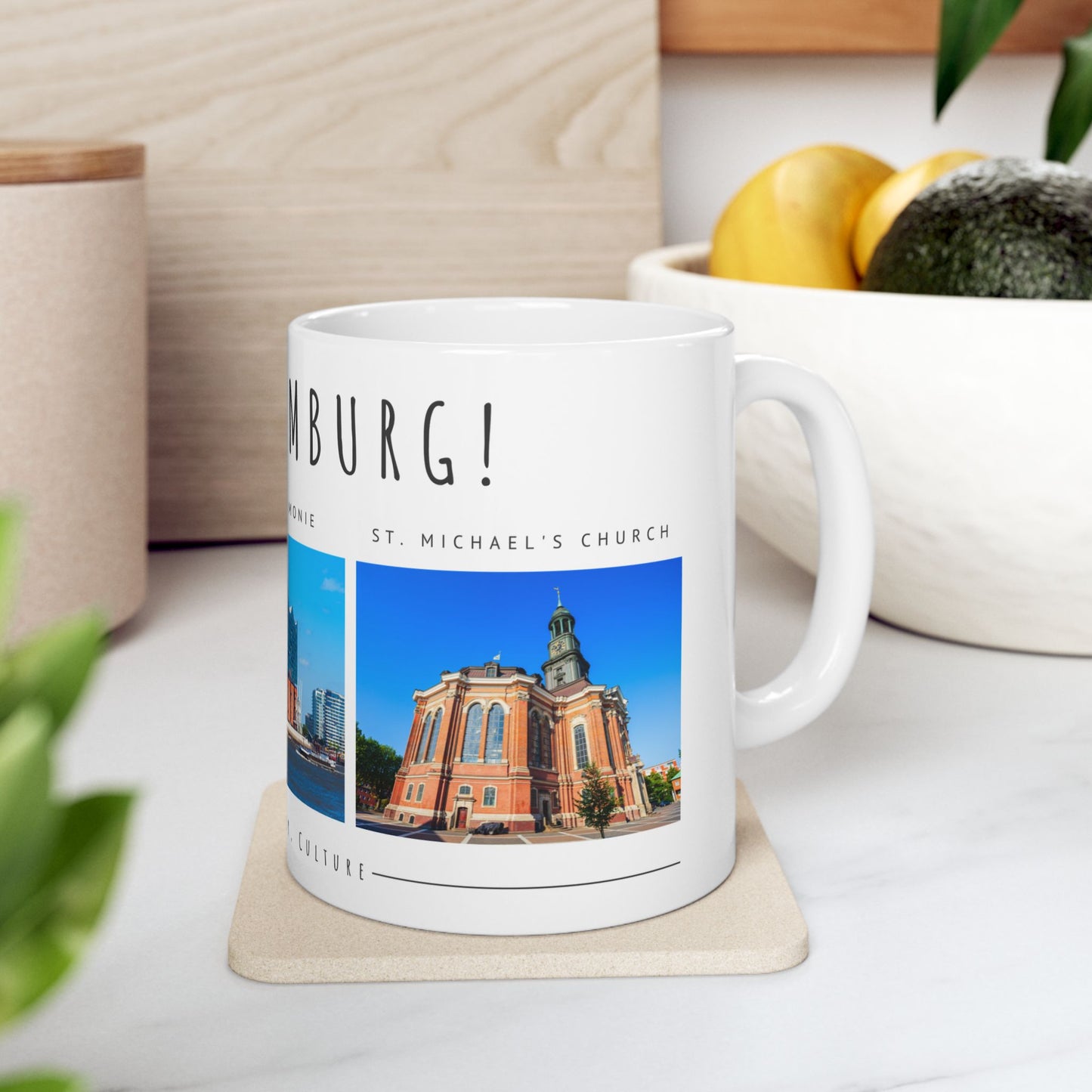 Hello Hamburg Ceramic Mug - 11oz & 15oz, Perfect Gift for Travel Lovers - 12174