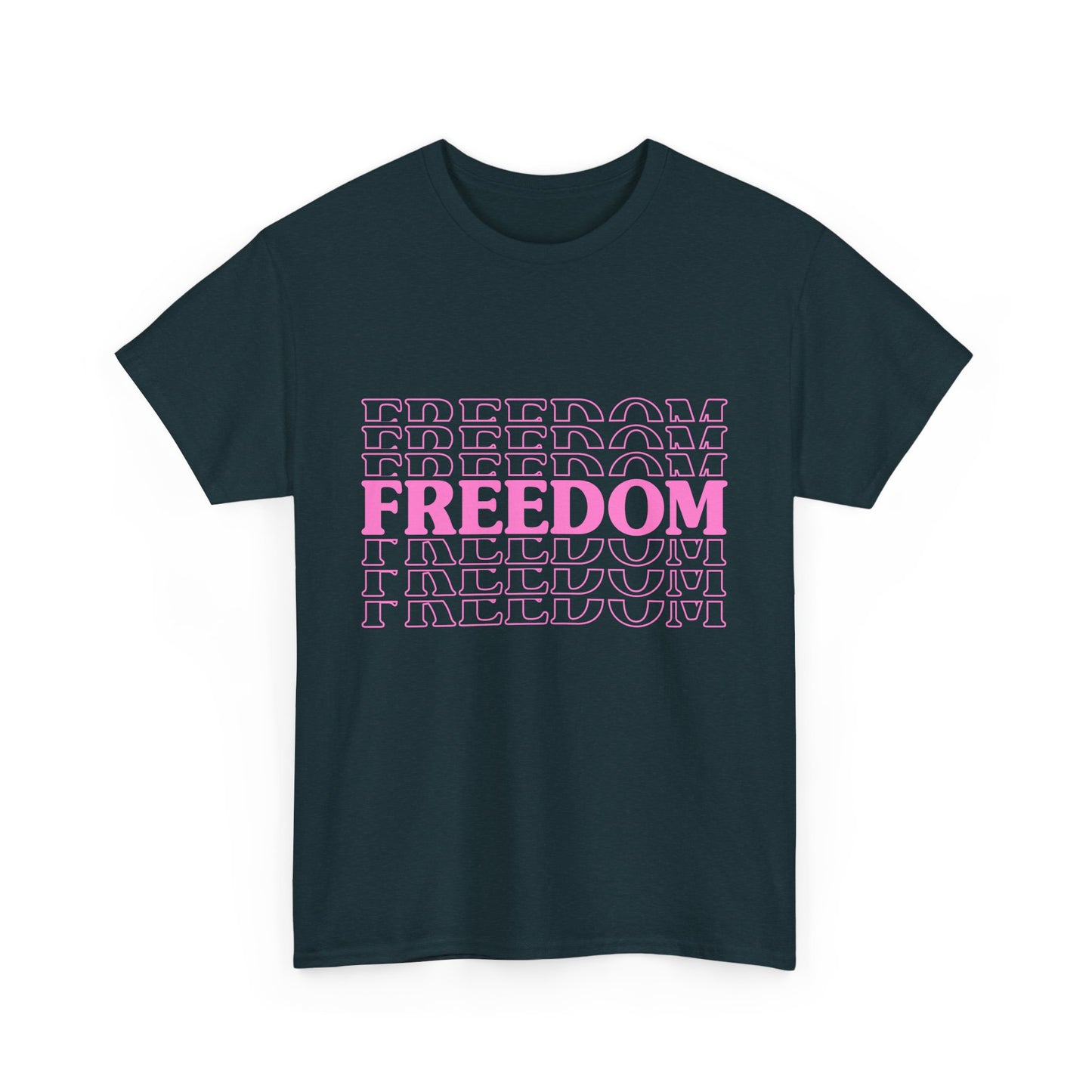 Bold Freedom Graphic Tee, Unisex Heavy Cotton Shirt, Casual Wear, Gift for Freedom Lovers, Statement T-Shirt, Everyday Essentials - 13518