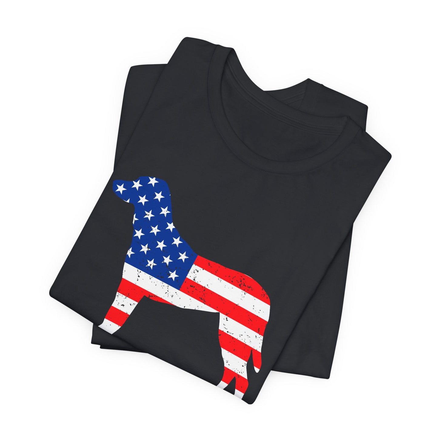 Patriotic Dog Lover Tee | Off Leash Freedom T-shirt, Dog Graphic Shirt, Fourth of July Gift, Casual Wear, Pet Lover Apparel - 13790