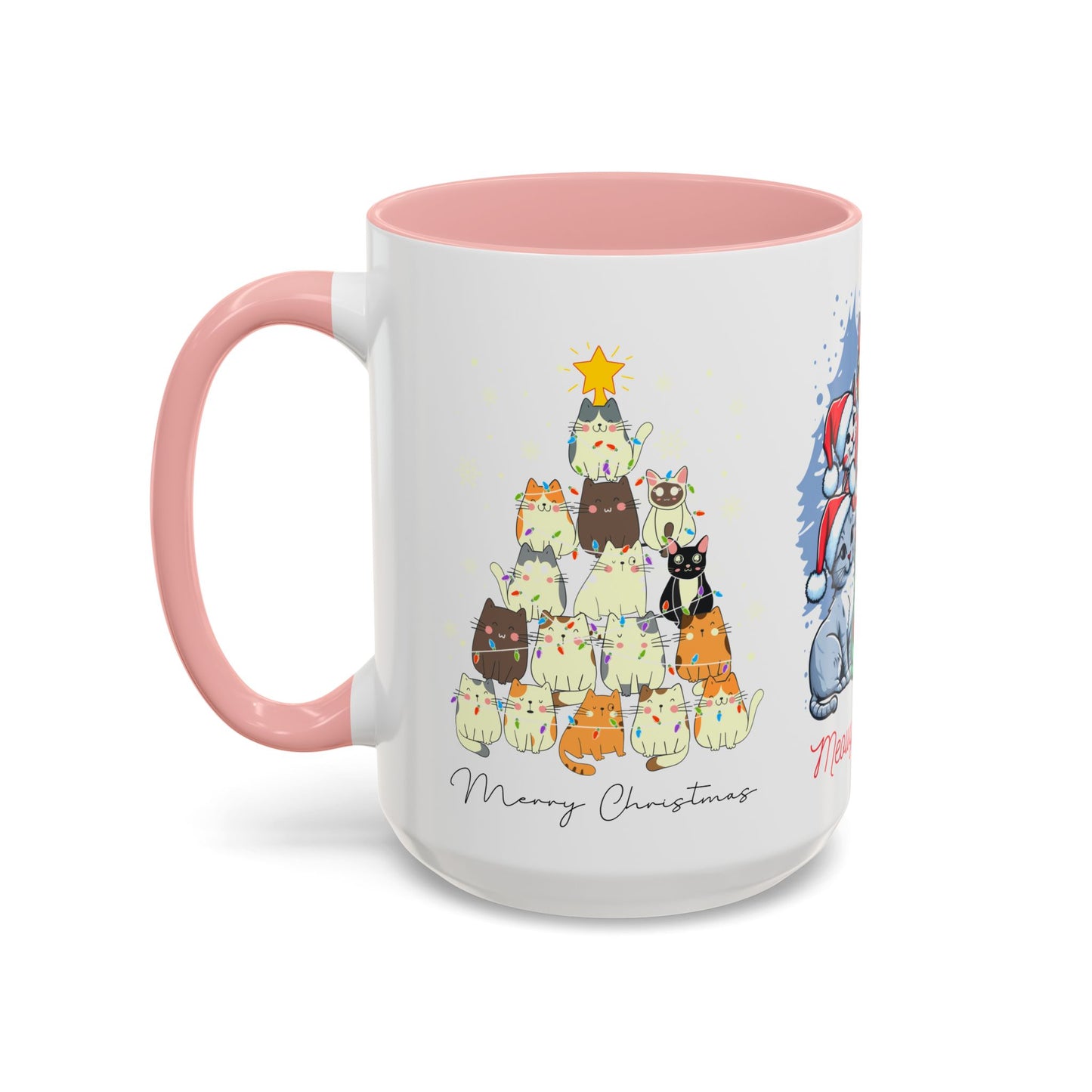 Meowy Christmas - Accent Coffee Mug (11, 15oz)