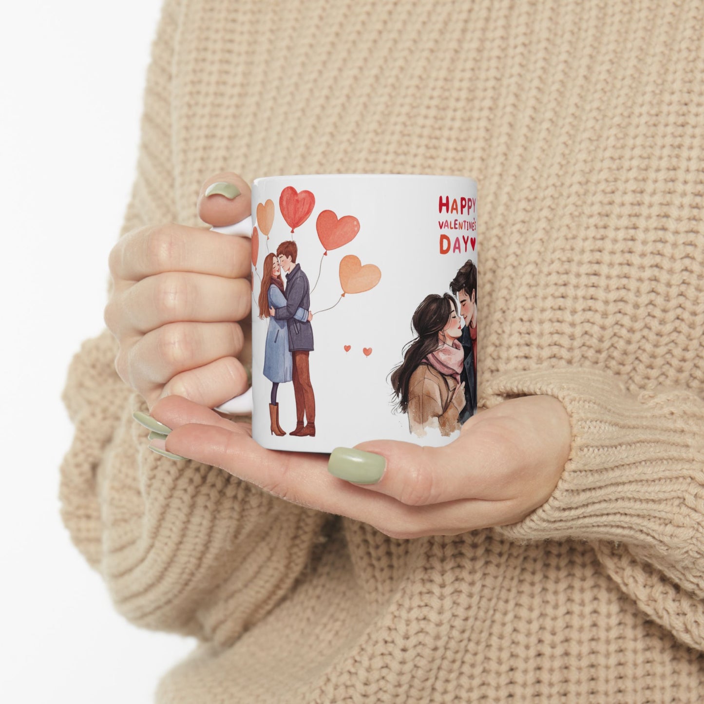 Happy Valentine's Day - Ceramic Mug, (11oz, 15oz) - 11592