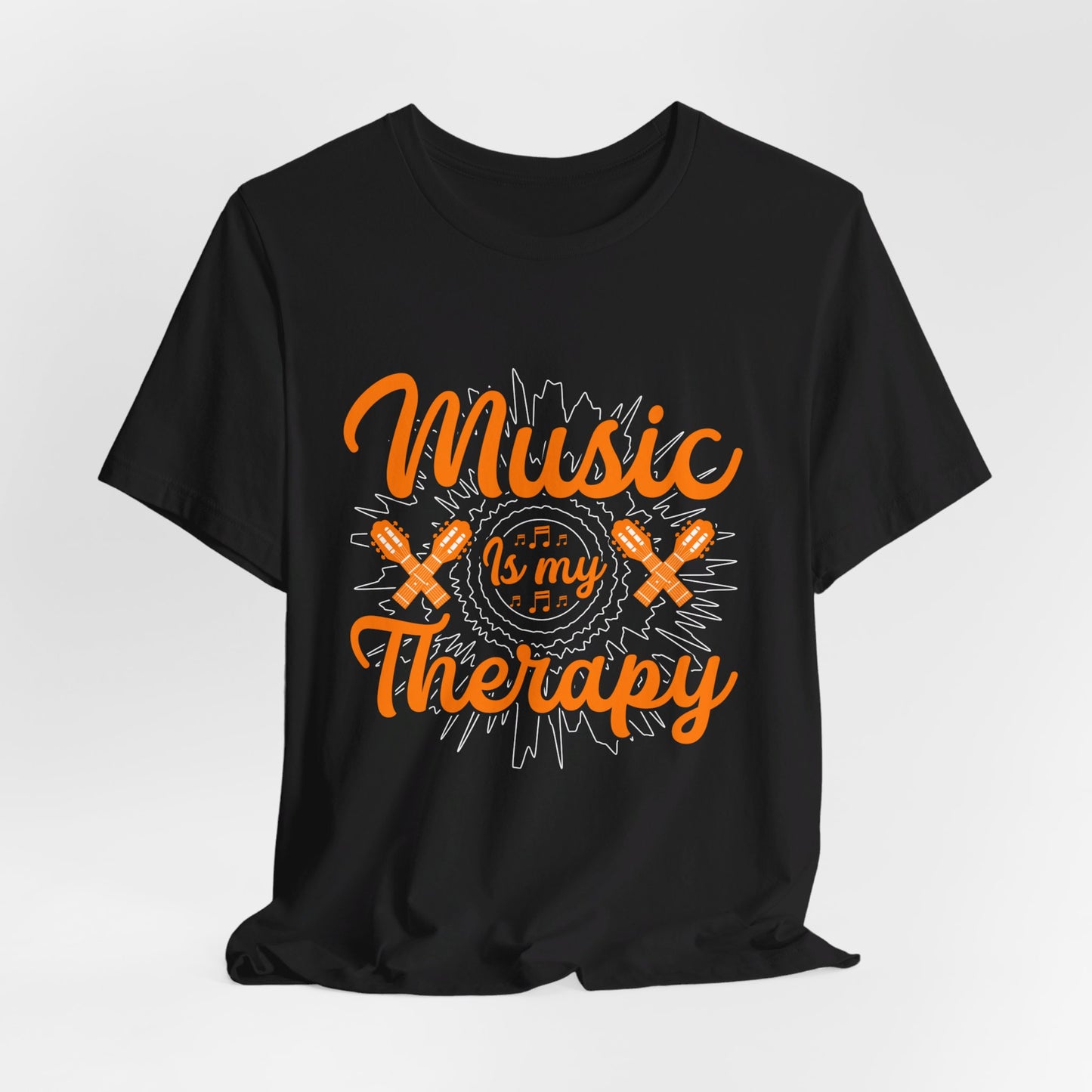 Music Is My Therapy - Unisex Jersey Short Sleeve Tee