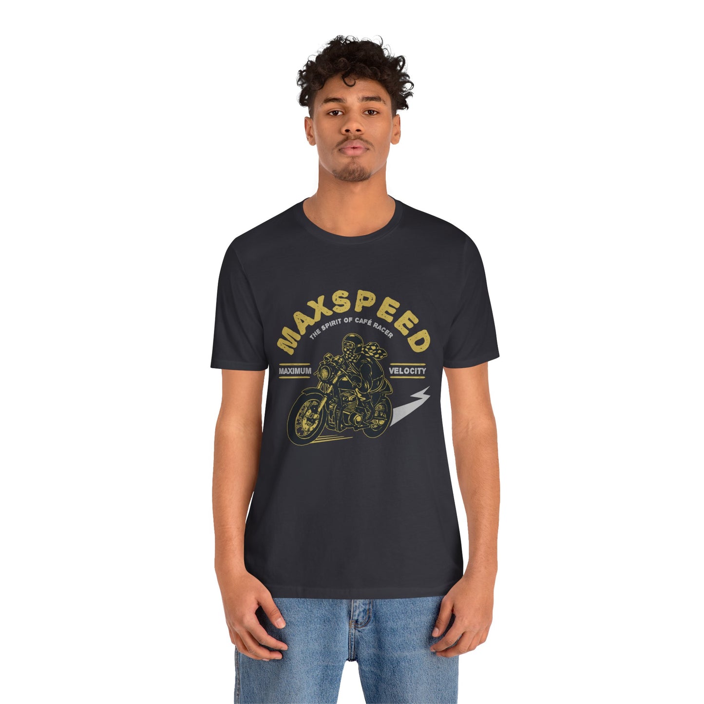 Maxspeed, The Spirit of Cafe Racer - Unisex Jersey Short Sleeve Tee - 13636