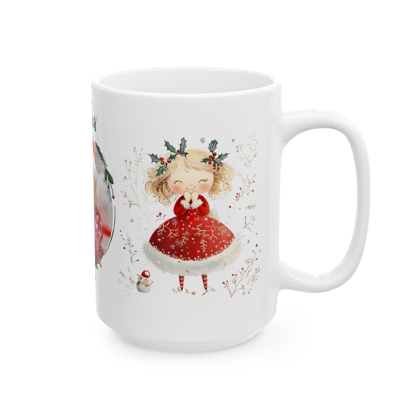 Sophia, Merry Christmas, For Girls, Customizable - Ceramic Mug, (11oz, 15oz) - 10148