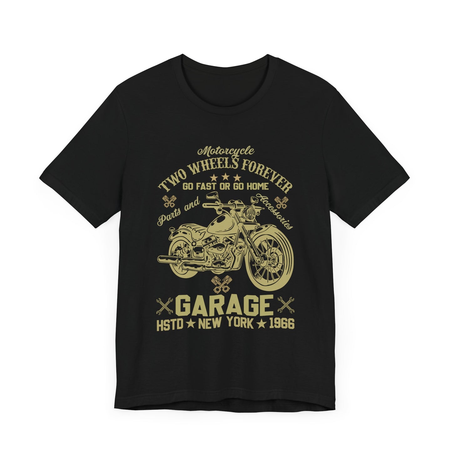 Motorcycle, Two Wheels Forever - Unisex Jersey Short Sleeve Tee - 13379