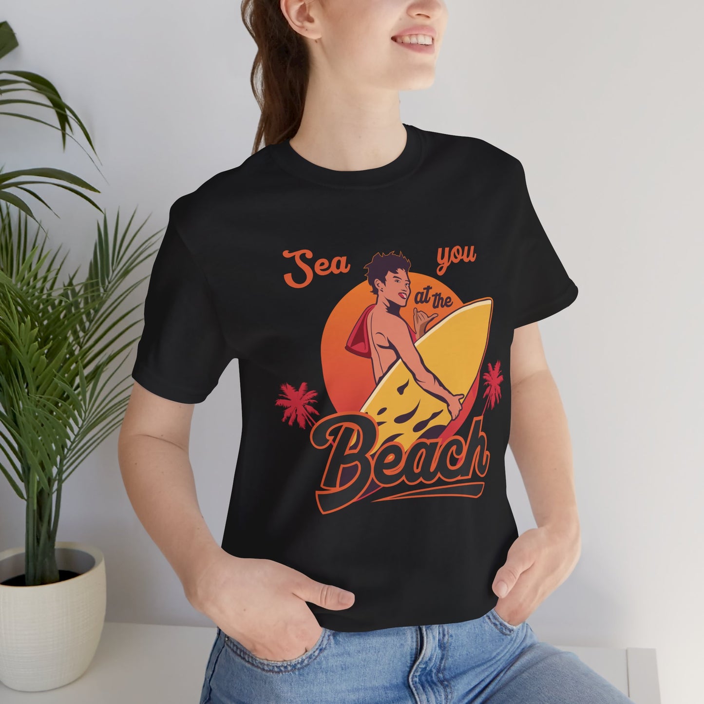 See You At The Beach - Unisex Jersey Short Sleeve Tee - 13138