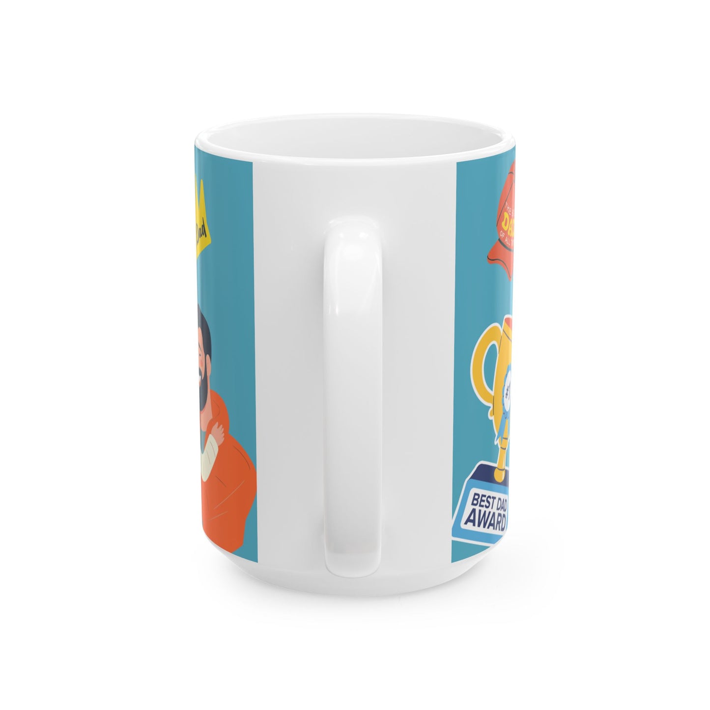 Happy Father's Day Ceramic Mug | Gift for Dads | Unique Coffee Cup | Best Dad Award Mug | Father's Day Present - 14007