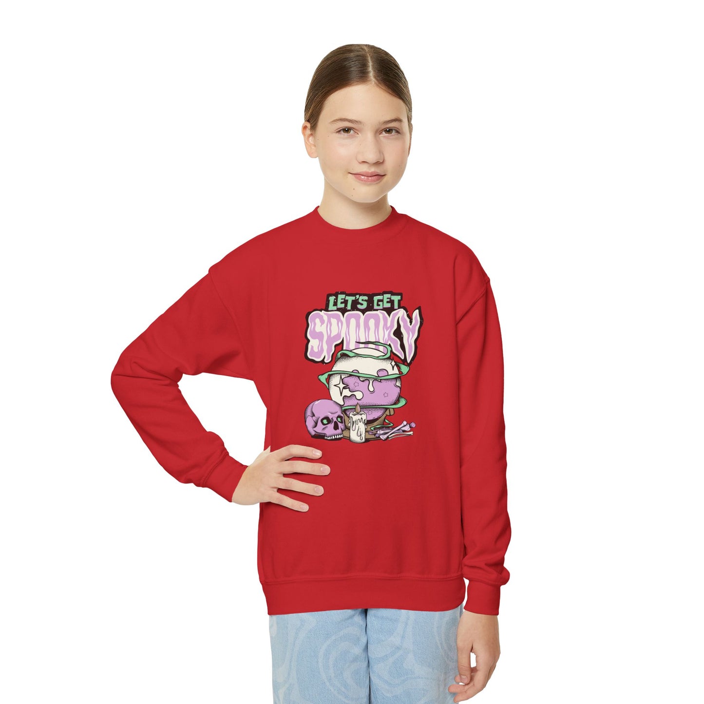 Let's Get Spooky - Youth Crewneck Sweatshirt