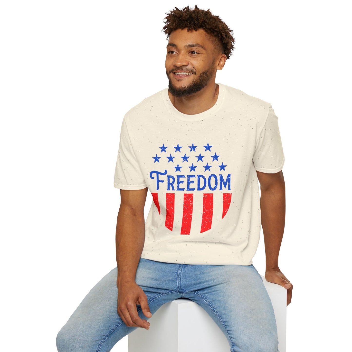 American Freedom Unisex T-Shirt - Patriot Tee, July 4th Celebration, Memorial Day Outfit, Independence Day Gift, Vintage Style Shirt - 13734