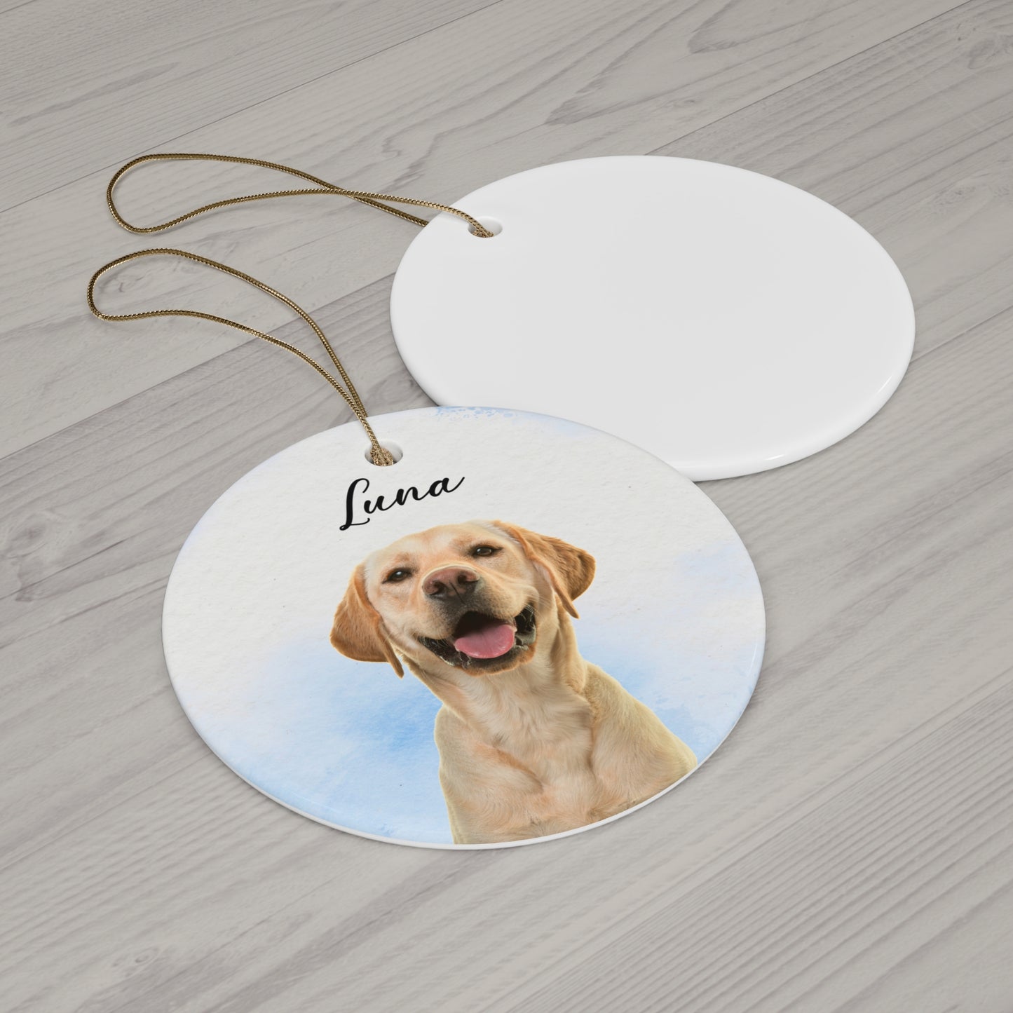 Your Dog, Customizable - Ceramic Ornament, 4 Shapes - 10037