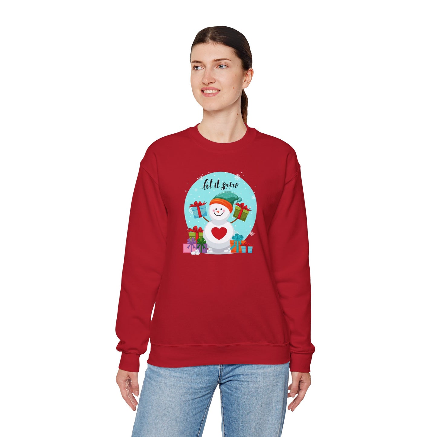 Santa, Let It snow - Unisex Heavy Blend™ Crewneck Sweatshirt - 10009