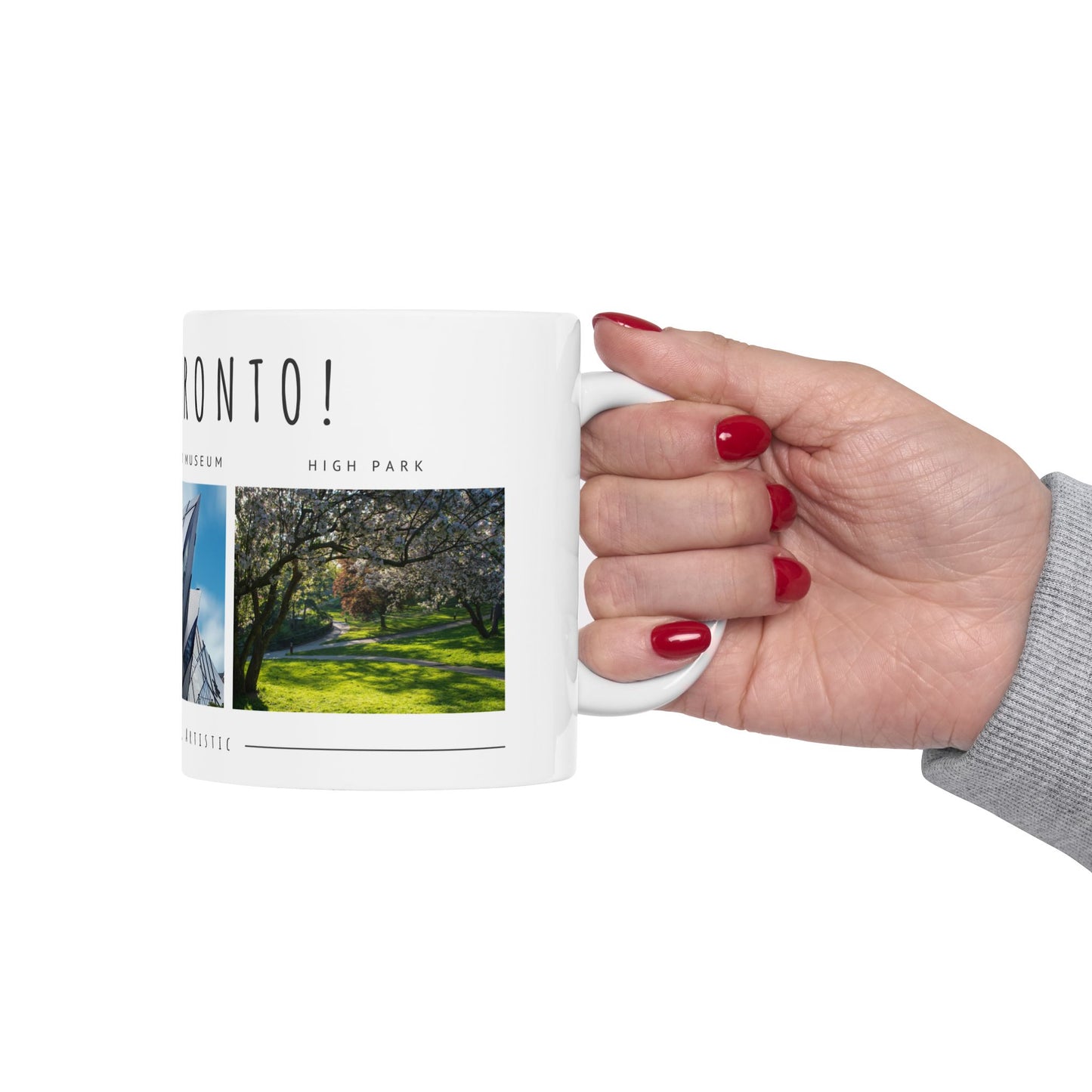 Hello Toronto Ceramic Mug - 11oz & 15oz, Perfect Gift for Travelers & City Lovers - 12020