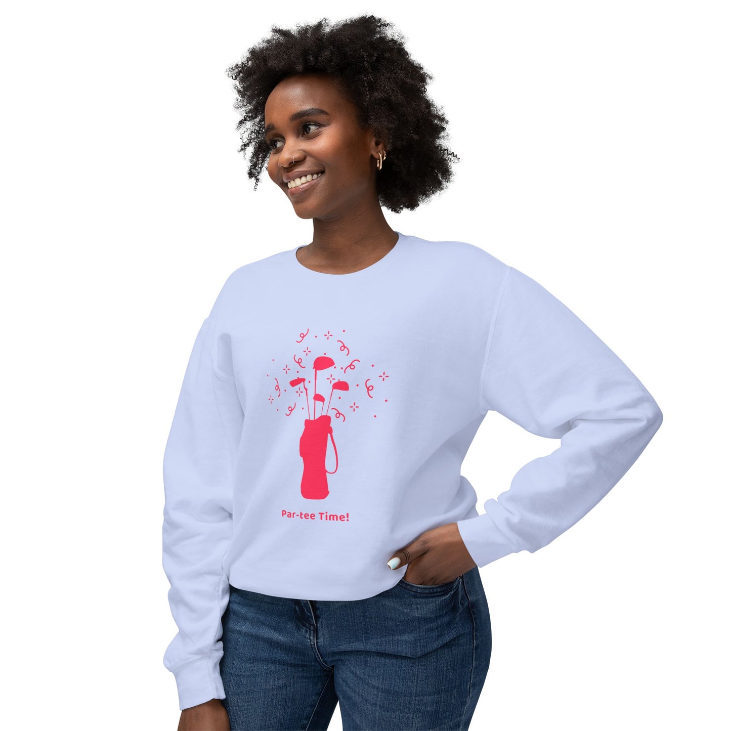 Golf, Per-tee Time! - Unisex Lightweight Crewneck Sweatshirt - 10582