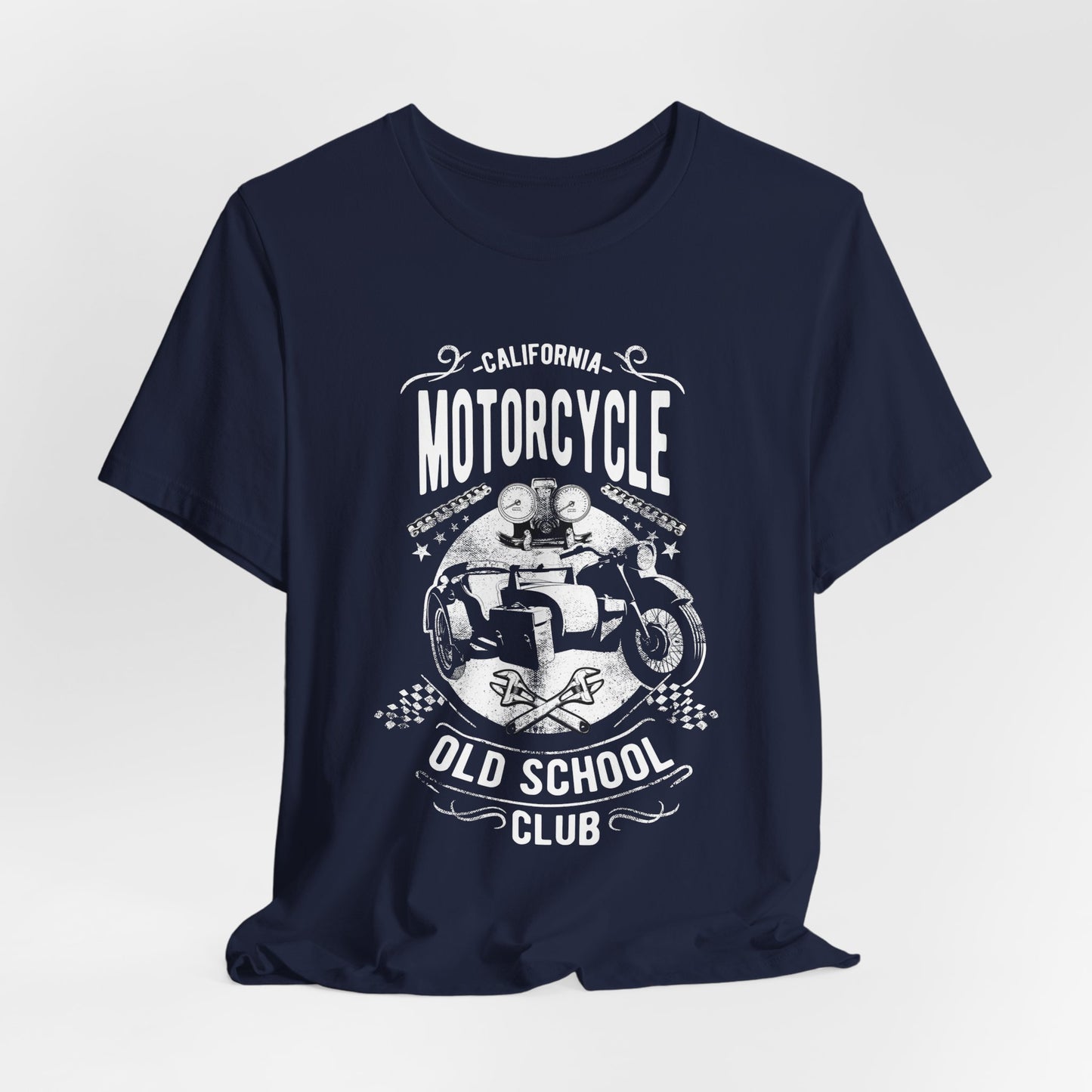 Motorcycle, Old School Club - Unisex Jersey Short Sleeve Tee - 13403