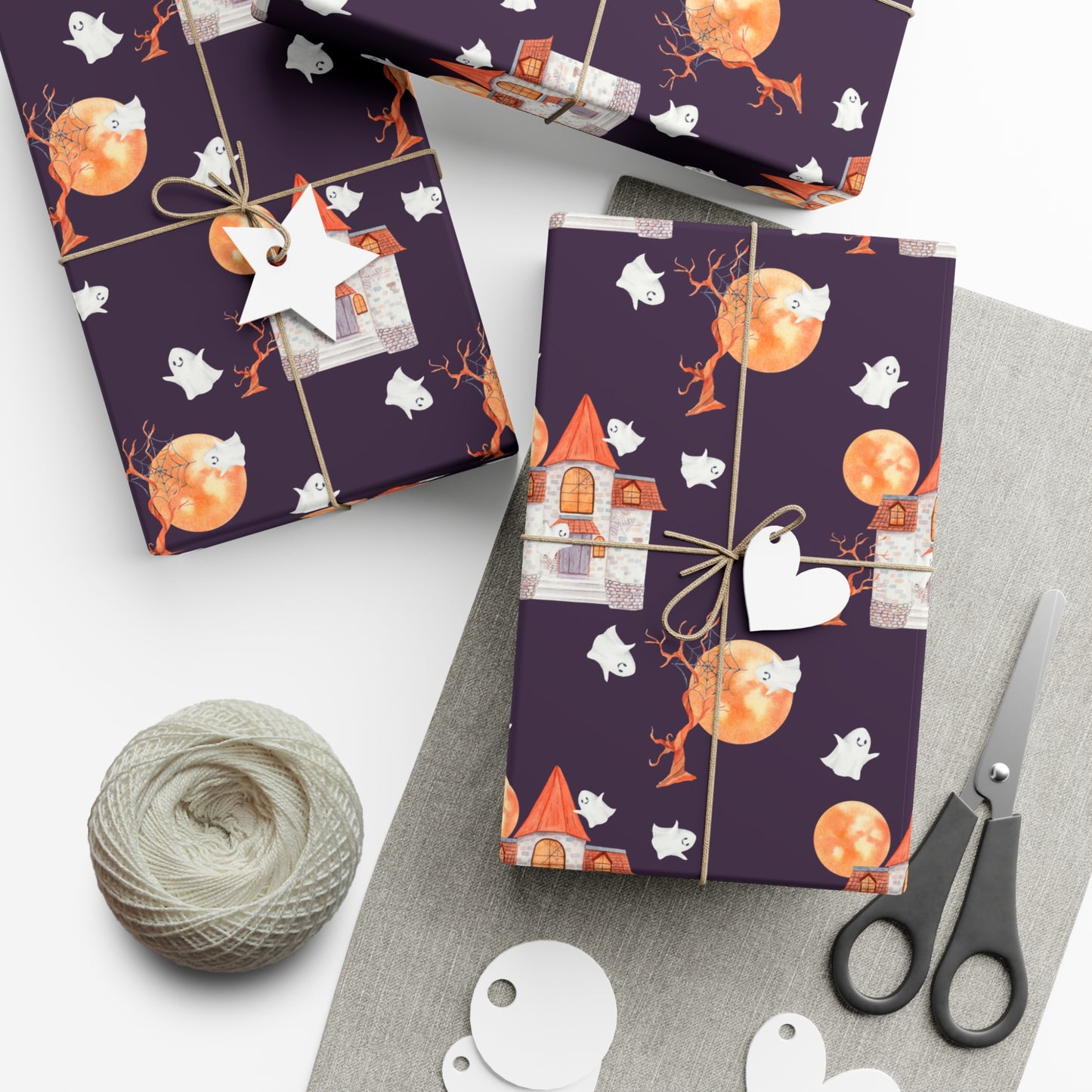 Halloween House - Gift Wrap Papers