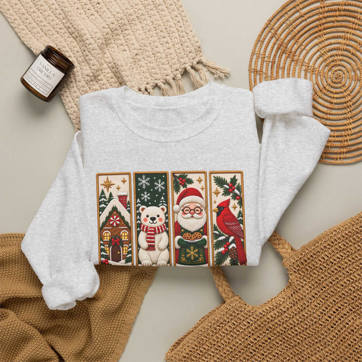 Making Spirits Bright Sweatshirt, Cute Vintage Christmas Crewneck - 14548