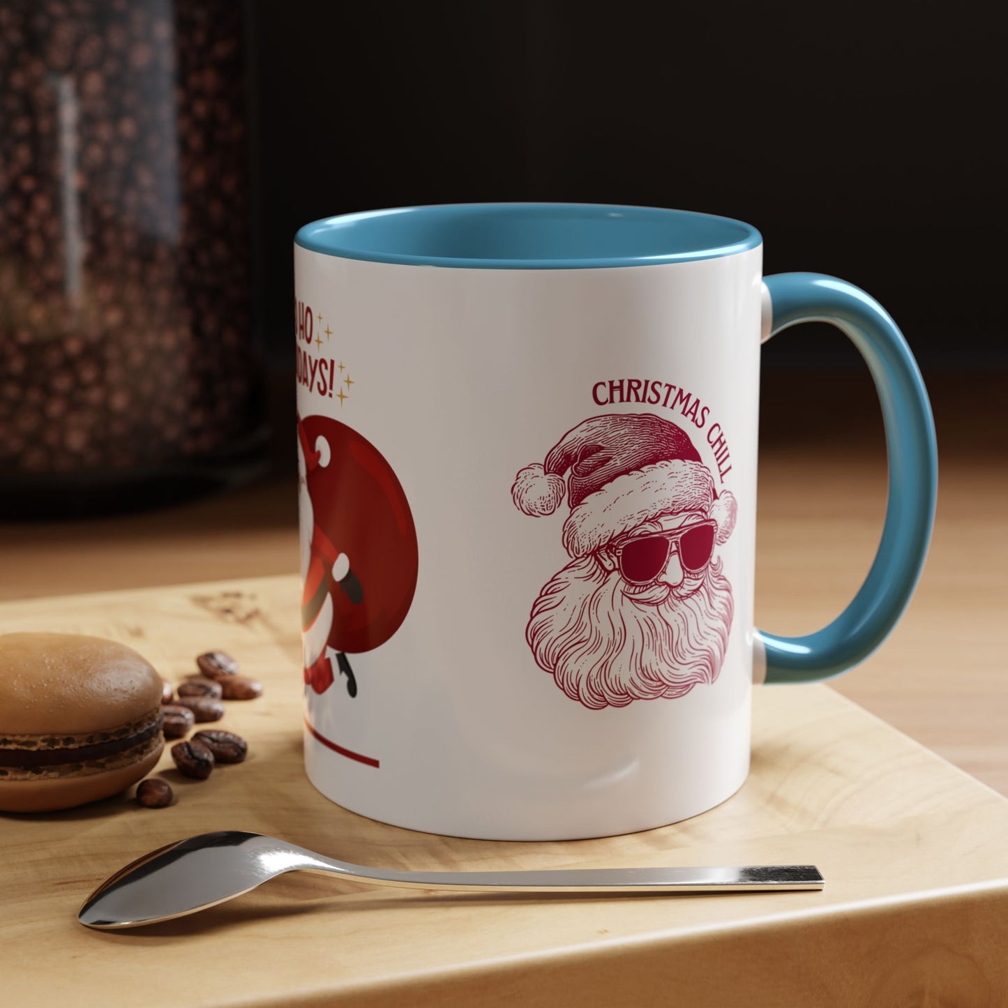 Santa, Ho Ho Holidays  - Accent Coffee Mug (11, 15oz)