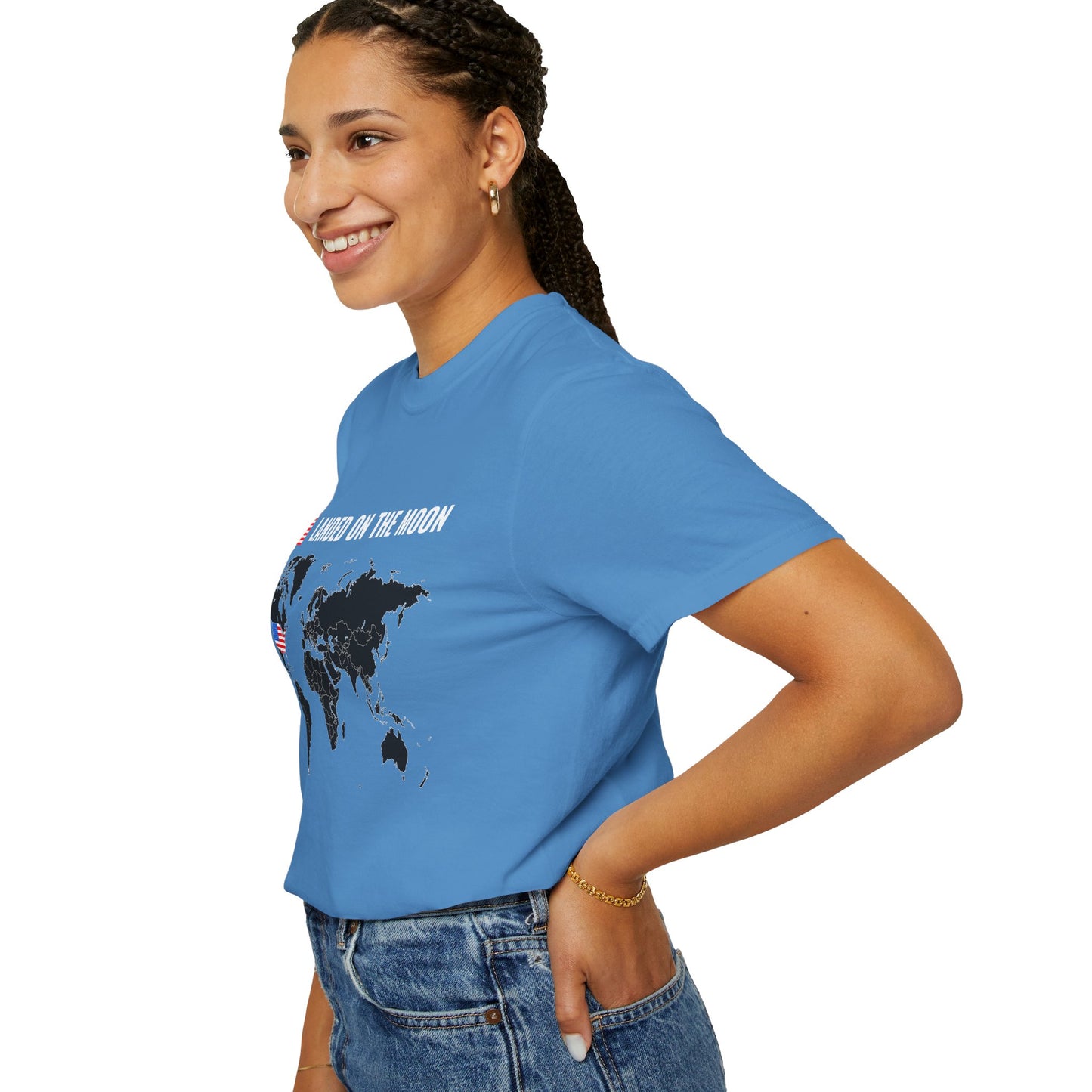 USA, Moon Landing Unisex T-Shirt | Vintage Space Vibe, July 4th - 13735