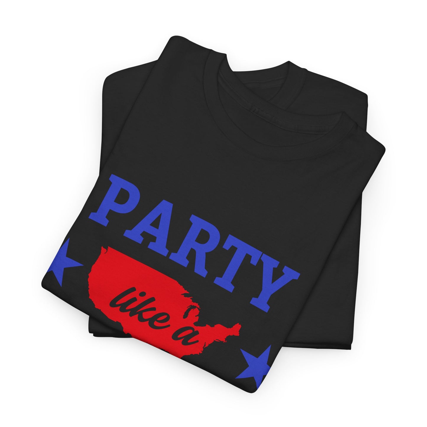 Patriotic Party Tee - Celebrate Independence, Fun Gatherings, BBQs, Gift for Patriots, Unisex Heavy Cotton T-shirt - 13732