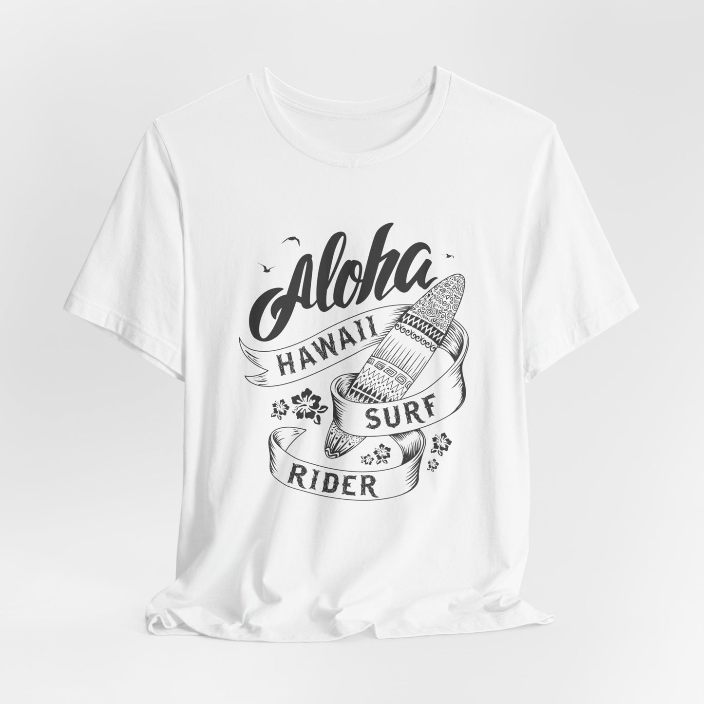 Aloha, Hawaii, Surf Rider - Unisex Jersey Short Sleeve Tee