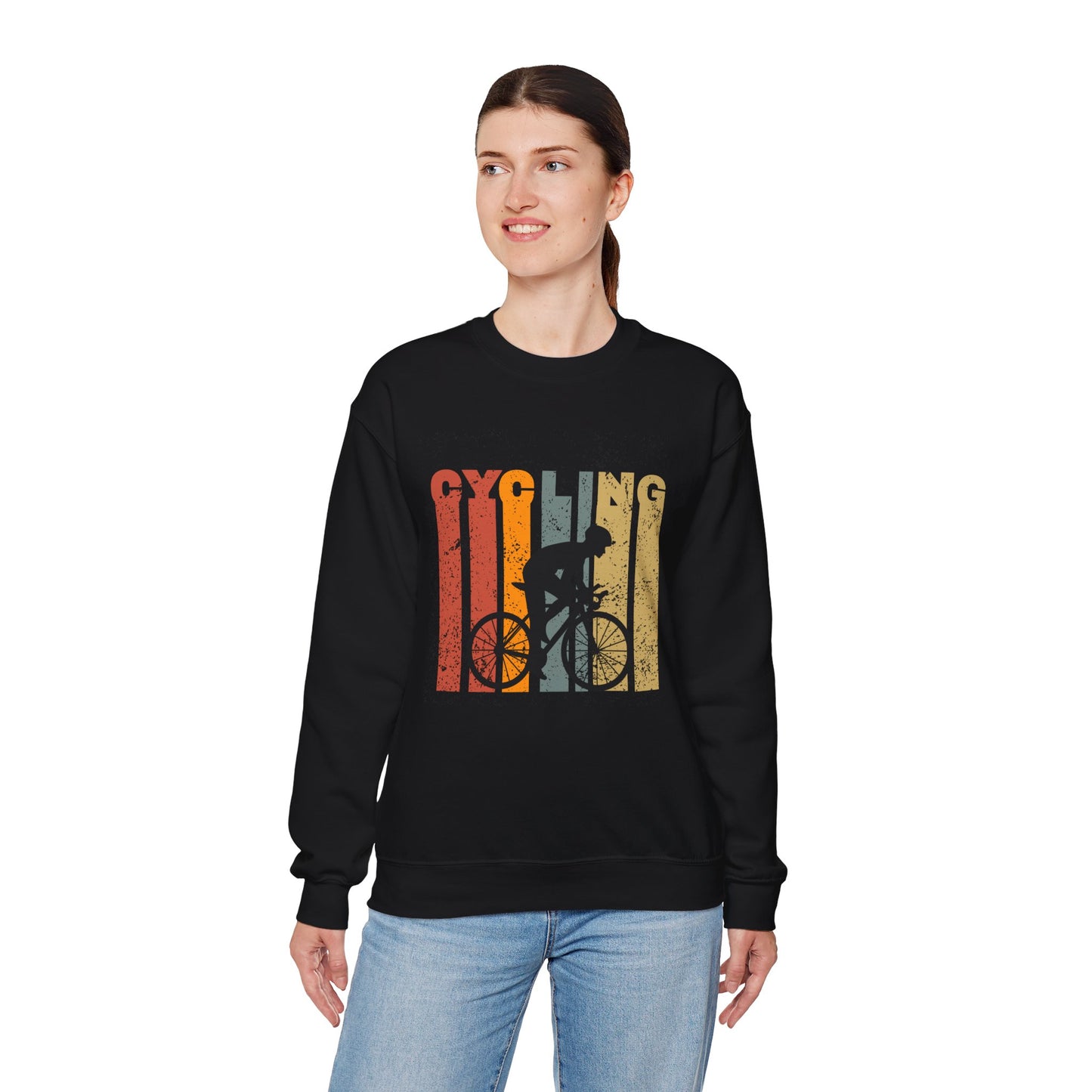 Cycling - Unisex Heavy Blend™ Crewneck Sweatshirt - 10679