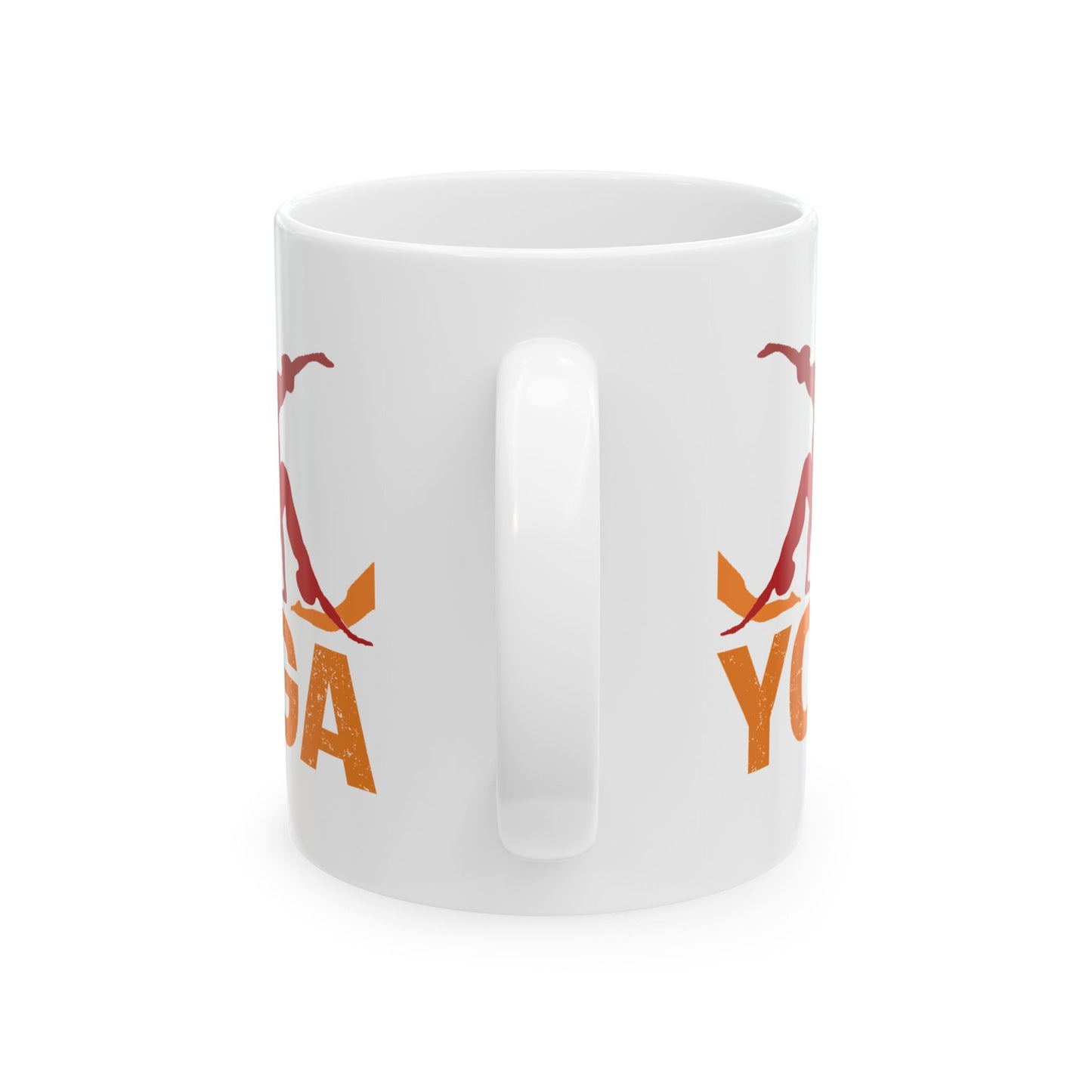 Yoga Ceramic Mug - Perfect for Mindfulness Moments, Gift for Yogis, 11oz & 15oz - 13151