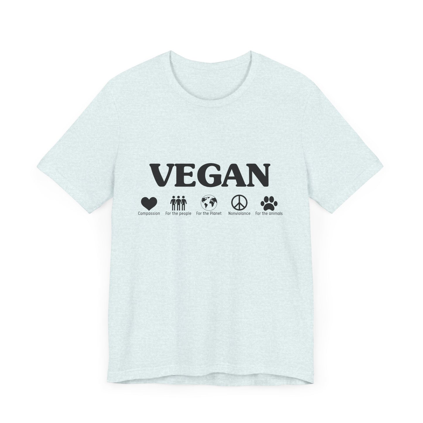 Vegan - Unisex Jersey Short Sleeve Tee